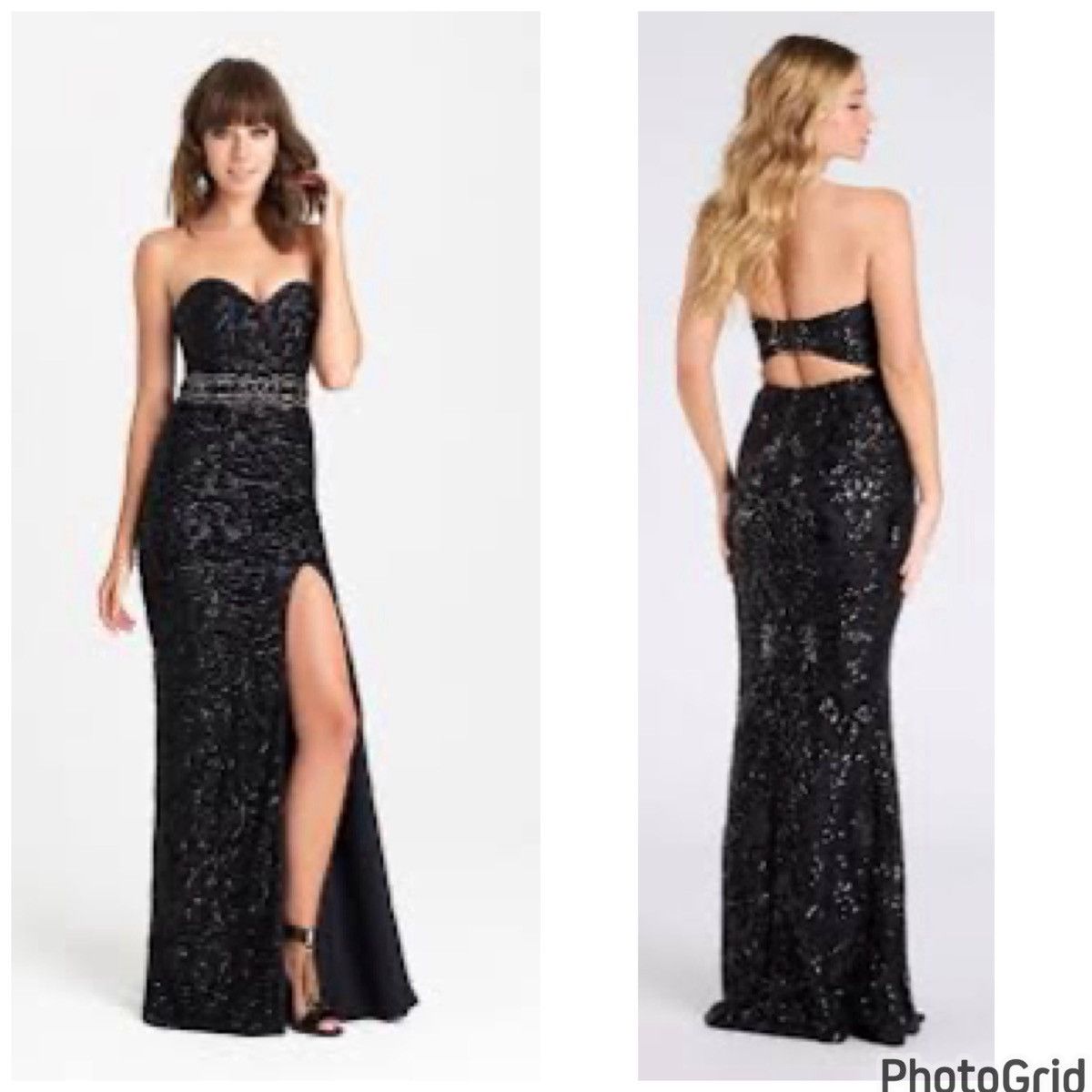 Other Madison James Strapless Beaded Gown Size L / US 10 / IT 46 - 15 Thumbnail