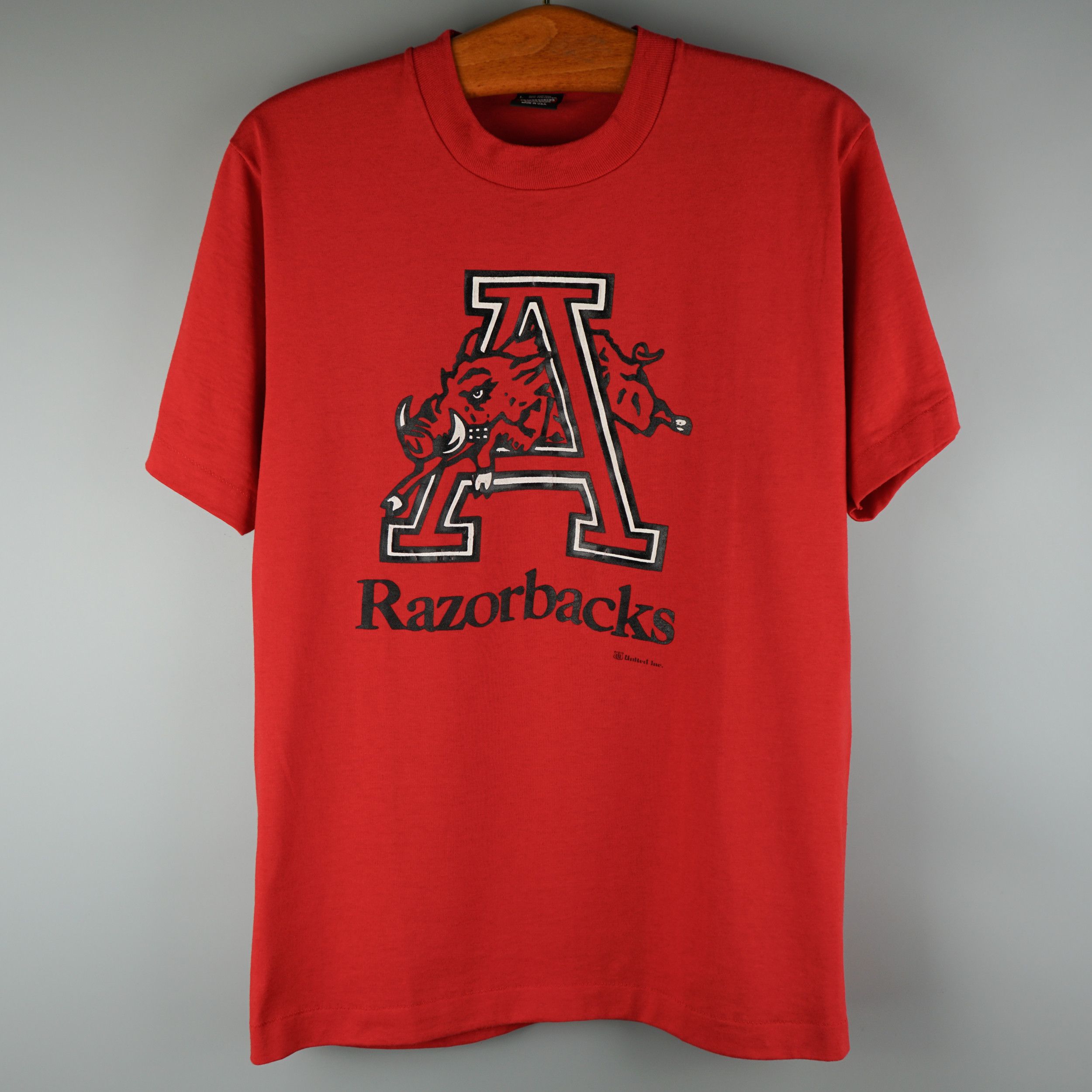 NFL × Vintage Vintage 1980s Arkansas Razorbacks T-Shirt Size US M / EU 48-50 / 2 - 1 Thumbnail