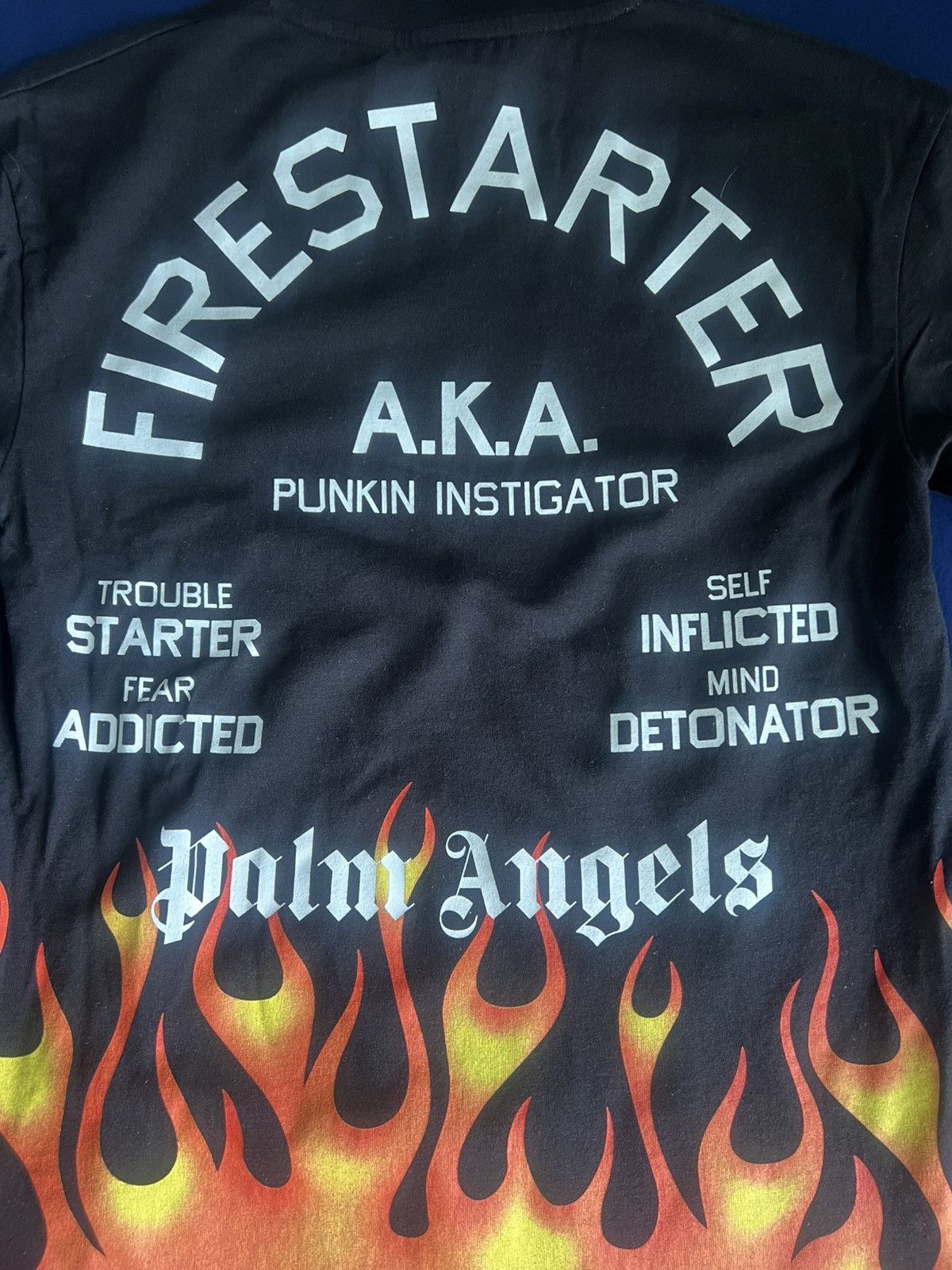 Palm Angels Palm Angels ‘Fire Flames’ T-Shirt Size US XS / EU 42 / 0 - 8 Thumbnail