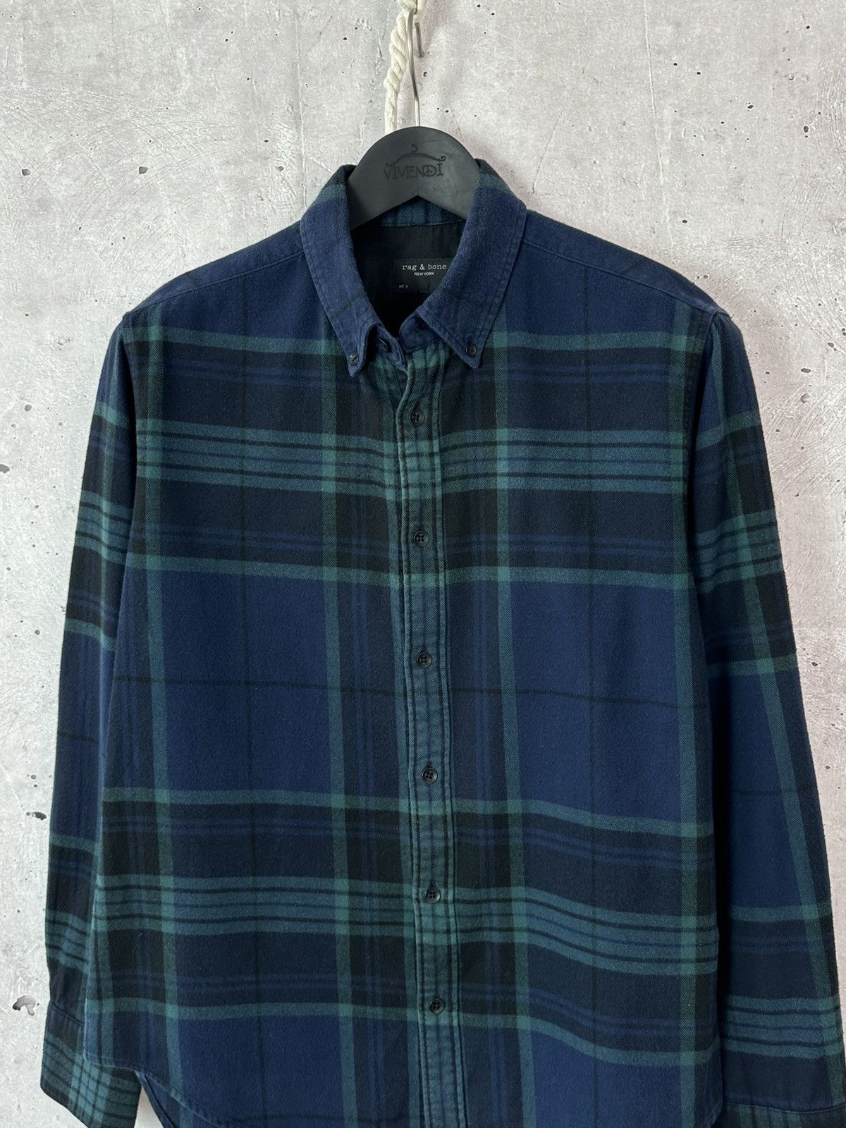 Rag & Bone × Vintage Rag & Bone Flanell Check Cotton Long Sleeve Shirt Size US S / EU 44-46 / 1 - 2 Thumbnail