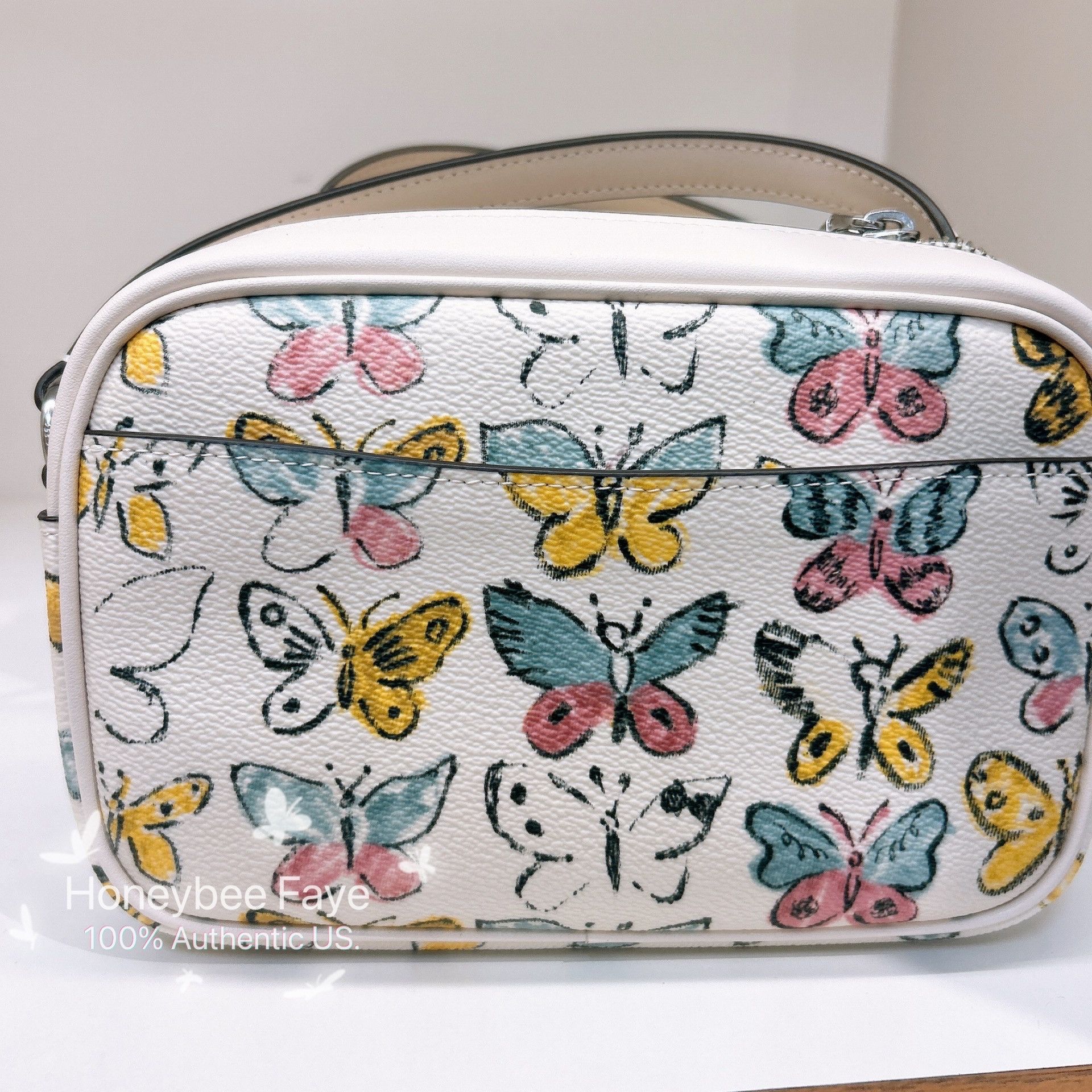 Coach Mini Jamie Camera Bag With Butterfly Print CAQ36 Size ONE SIZE - 2 Thumbnail