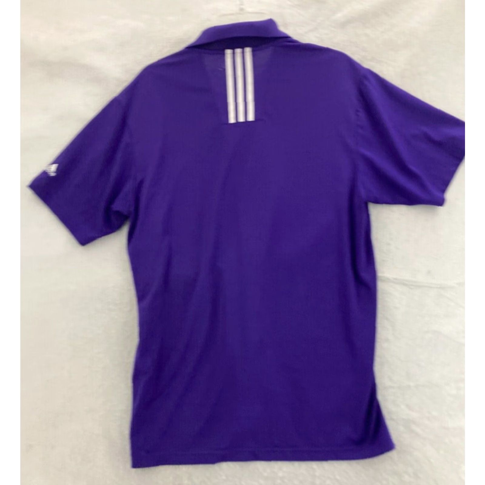 Adidas Adidas Mens Golf Polo Shirt Medium Purple Climalite Short Sleeve Athletic Size US M / EU 48-50 / 2 - 7 Thumbnail