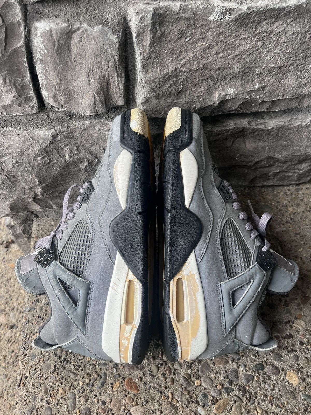 Jordan Brand × Nike 2004 Nike Air Jordan Retro 4 SAMPLE Cool Grey Size US 9 / EU 42 - 4 Thumbnail