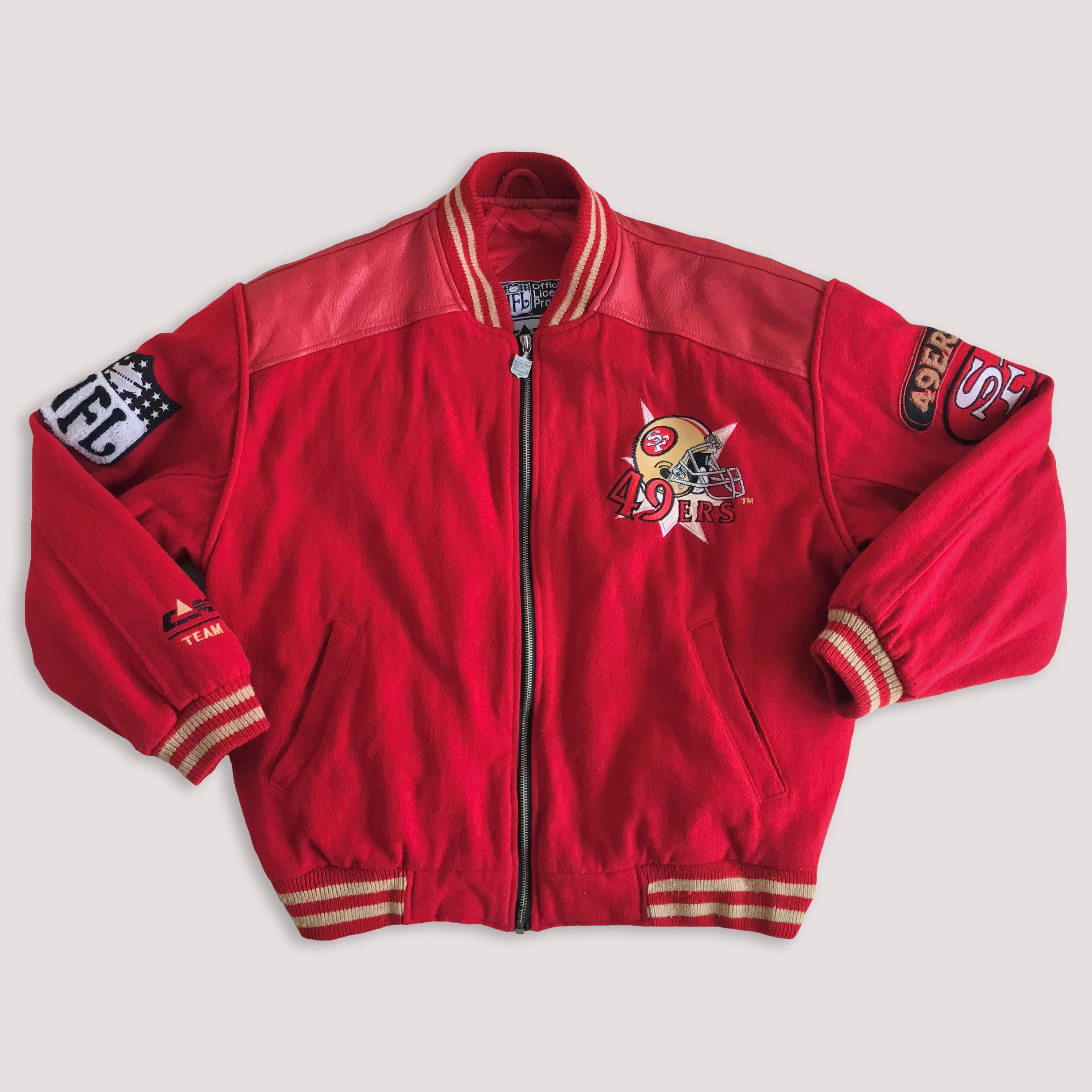 NFL Vintage 1990 SAN FRANCISCO 49ers Jacket Super Bowl Champions Size US L / EU 52-54 / 3 - 3 Thumbnail