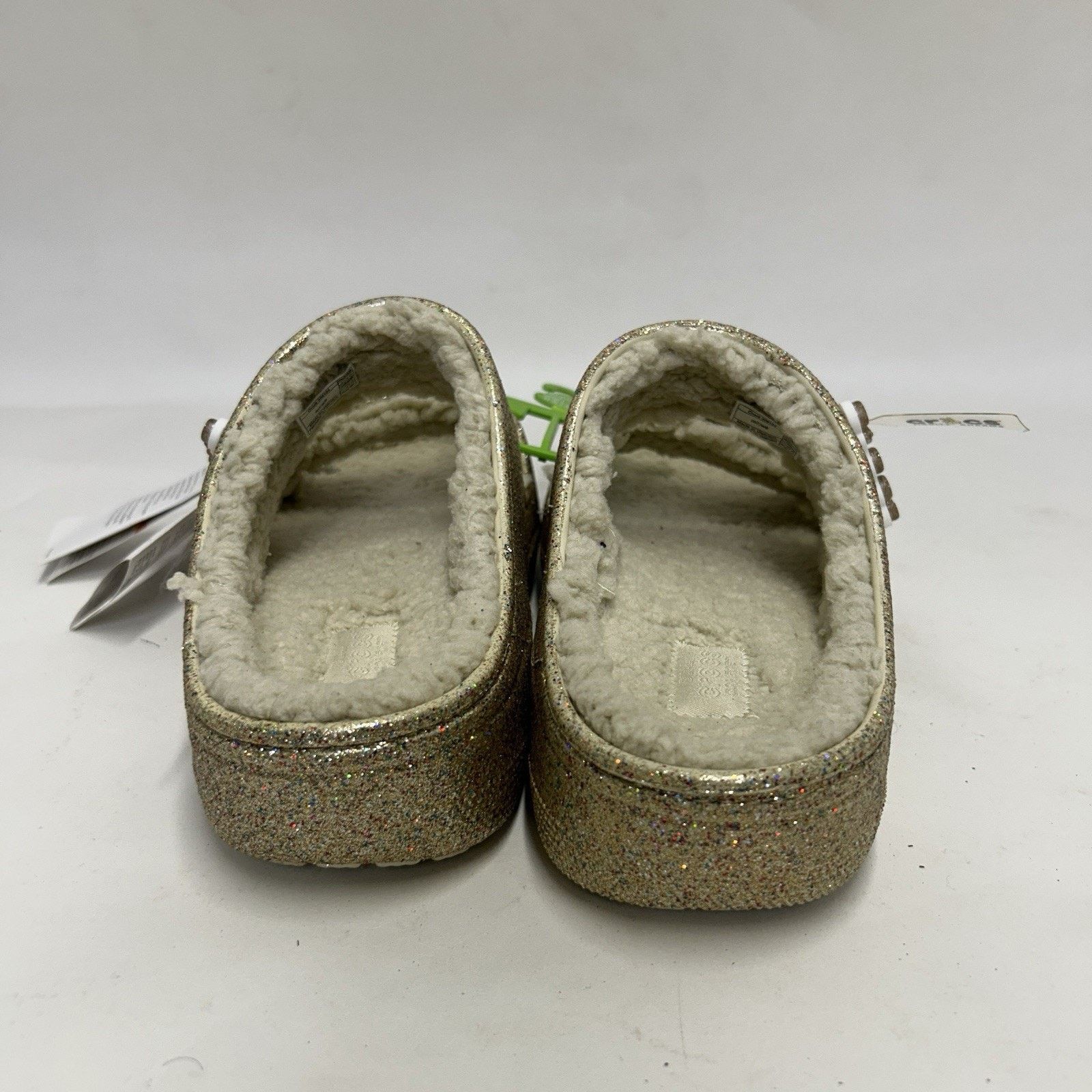 Crocs Crocs Classic Cozzzy Glitter Sandal Slide “Gold Beige” Size US 9 / IT 39 - 4 Thumbnail