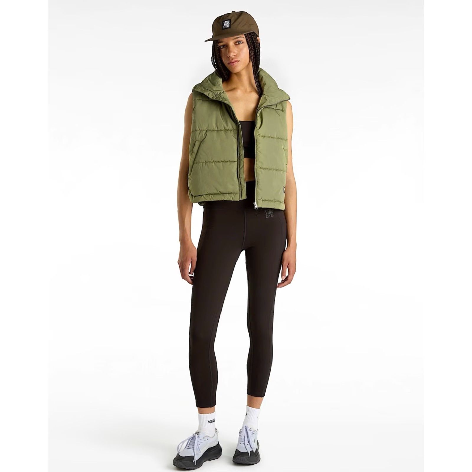 Vans VANS MTE Foundry Vest Womens XL Olive Green Jacket Quilted Dupont Sorona Fill Size XL / US 12-14 / IT 48-50 - 6 Thumbnail