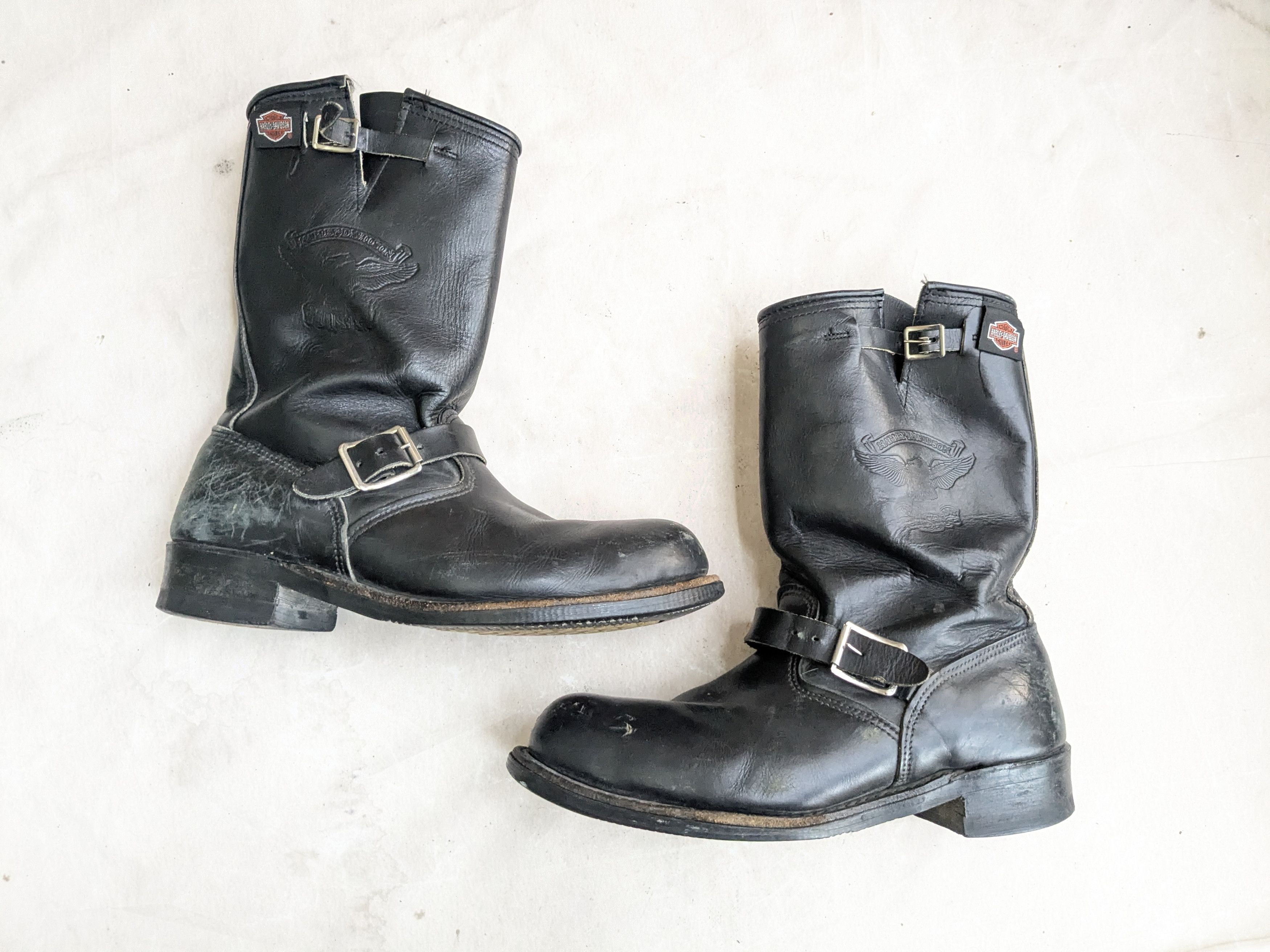 Harley Davidson Harley Davidson Engineer Boots Black Leather 10.5 Biker Size US 10.5 / EU 43-44 - 1 Thumbnail