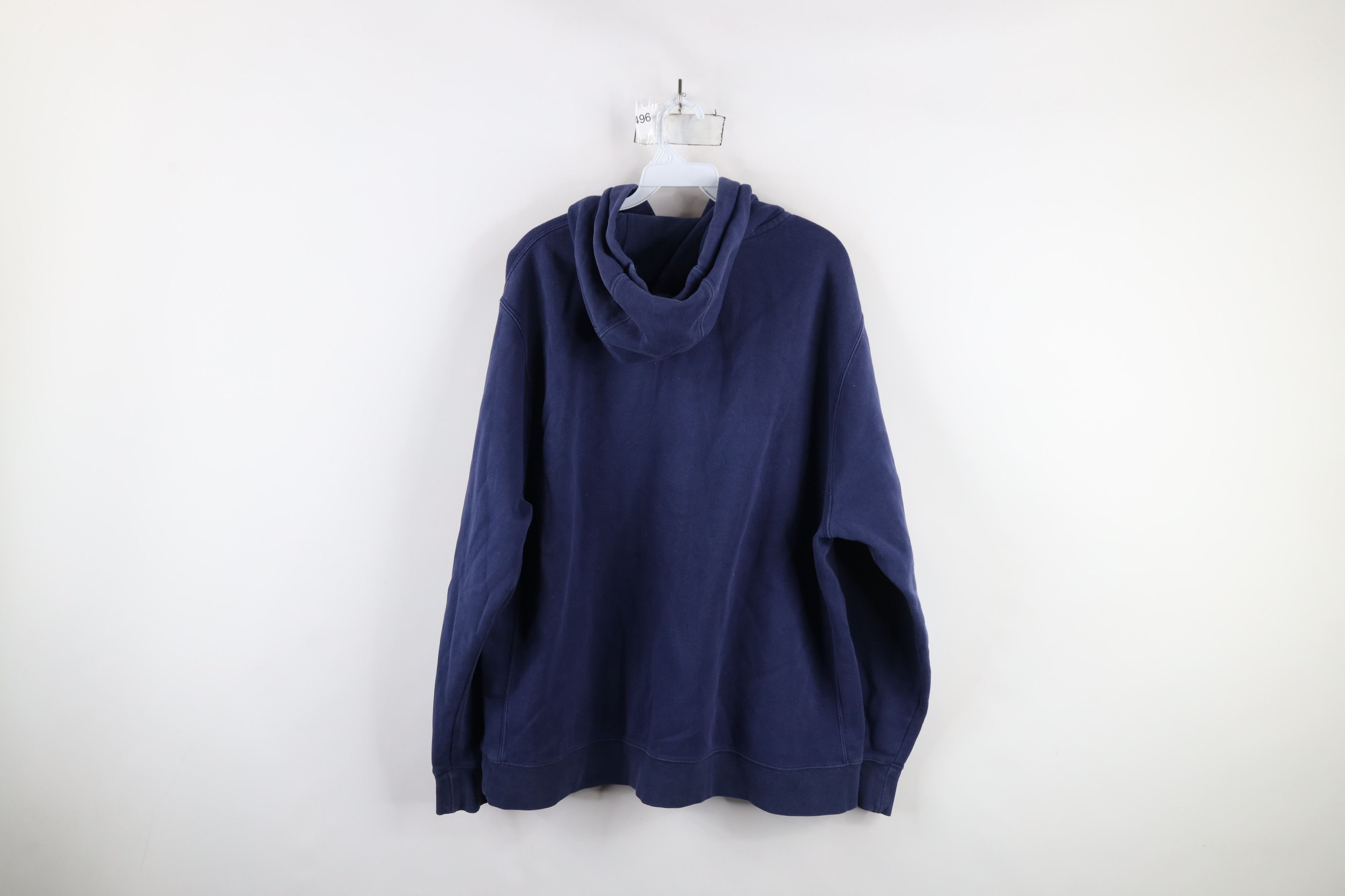 Nike × Vintage Vintage Y2K Nike Scott Mini Swoosh Hoodie Sweatshirt Blue Size US XL / EU 56 / 4 - 10 Thumbnail