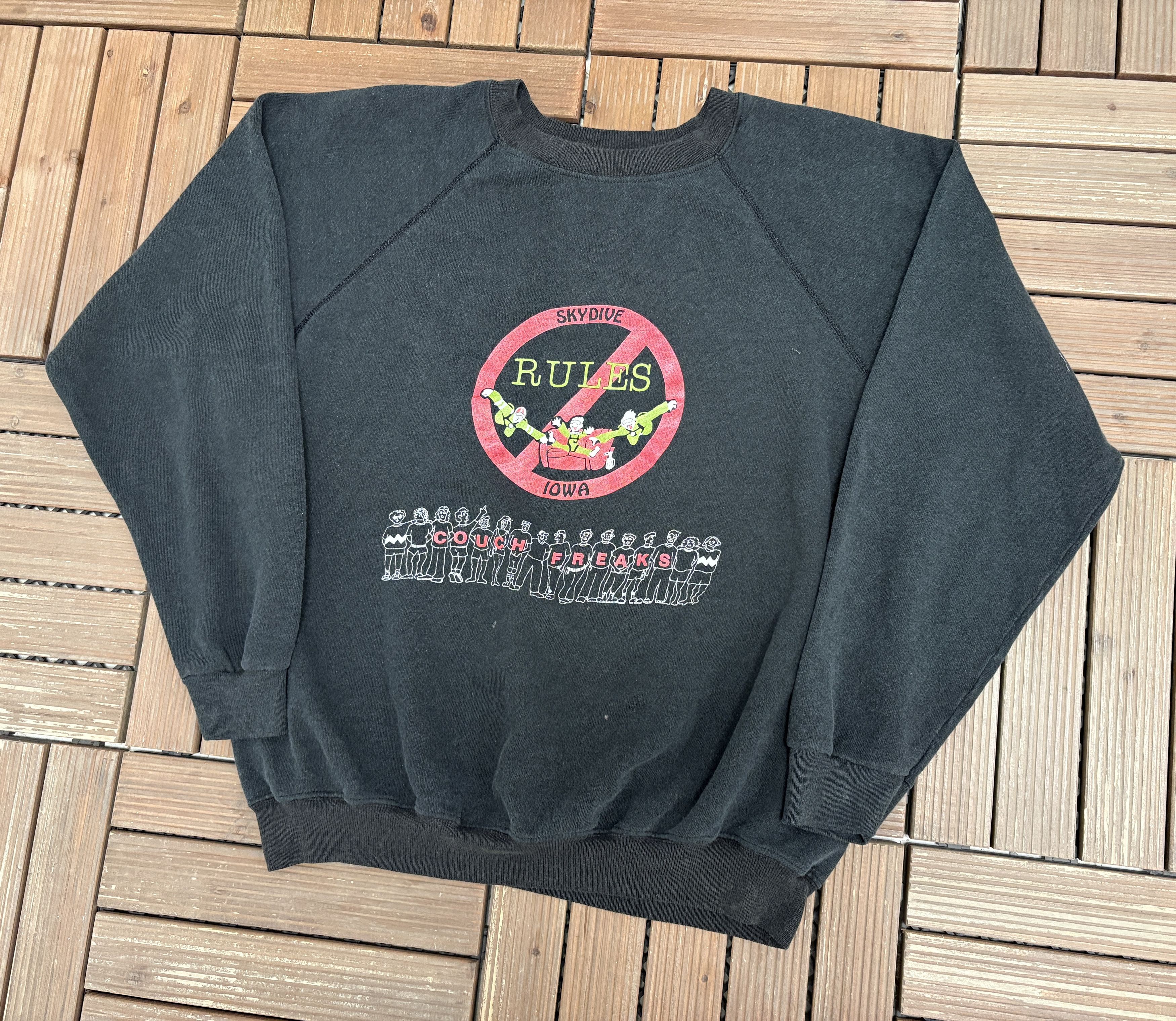 Vintage The Des Moines Skydivers (The Couch Freaks) Vintage Crewneck Size US XL / EU 56 / 4 - 3 Thumbnail