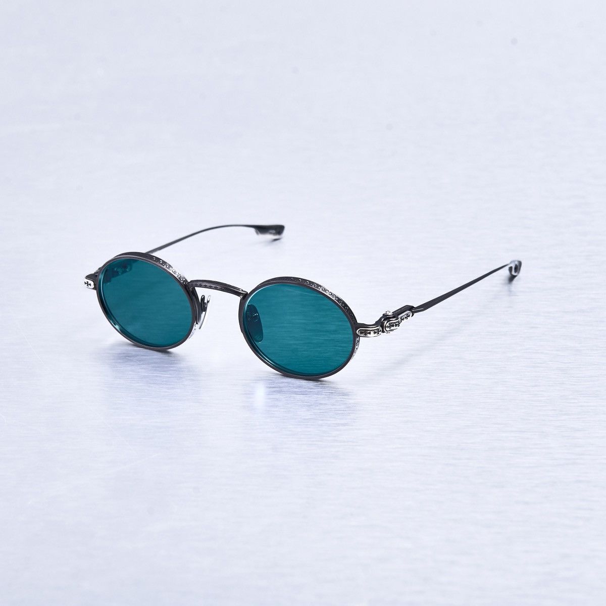 Chrome Hearts CHROME HEARTS HONEY DIPPED PEWTER SUNGLASSES Size ONE SIZE - 1 Thumbnail
