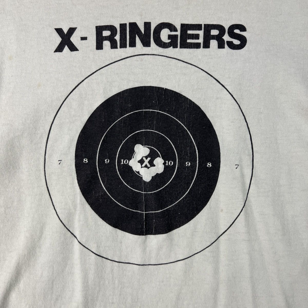 Vintage Rare 1980s FOTL vintage gun X RINGERS Bullseye Graphic Tee 🔫 Size US S / EU 44-46 / 1 - 3 Thumbnail