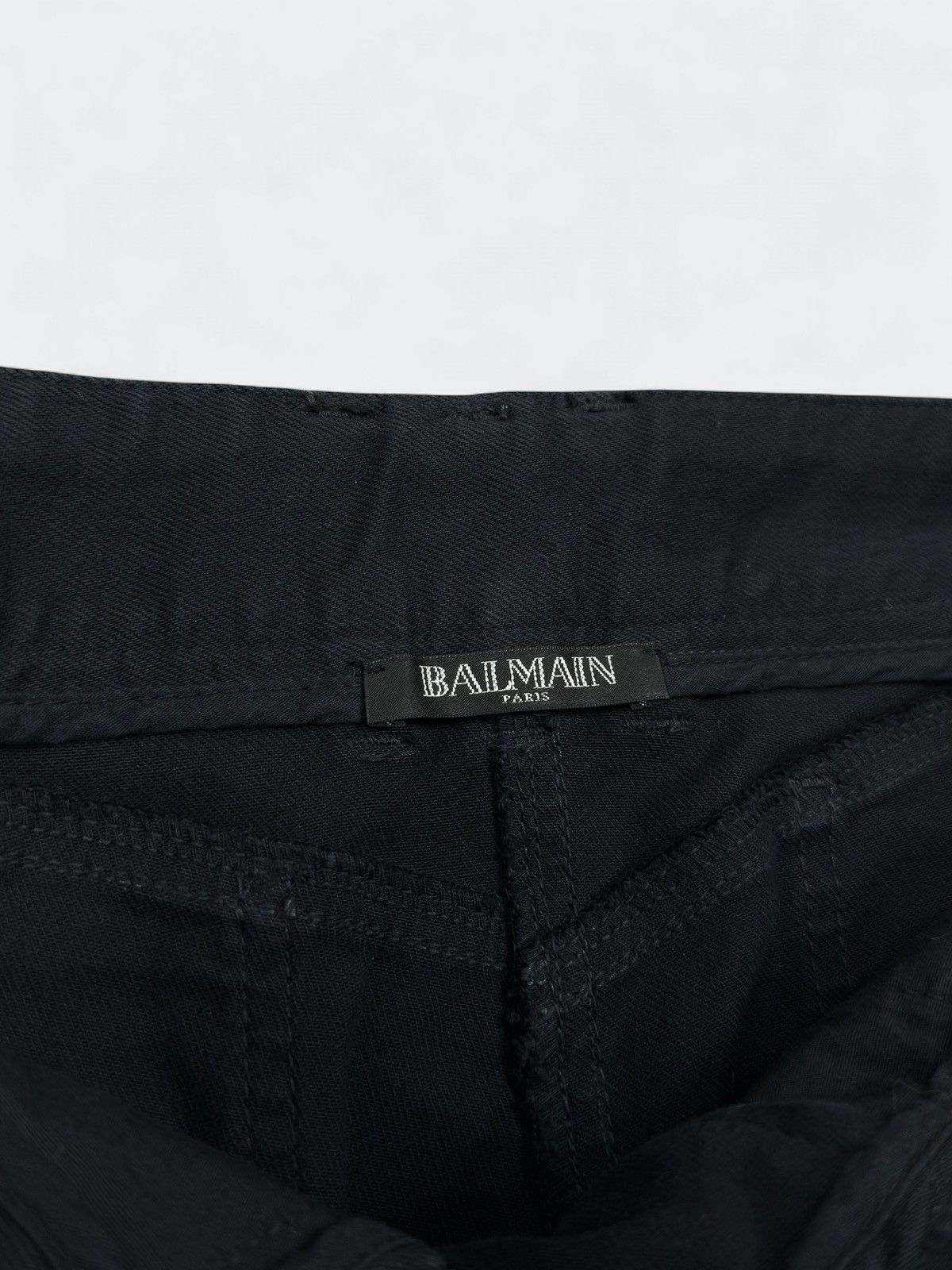 Balmain Balmain Navy Biker Jeans Pants Size 26" / US 2 / IT 38 - 9 Thumbnail