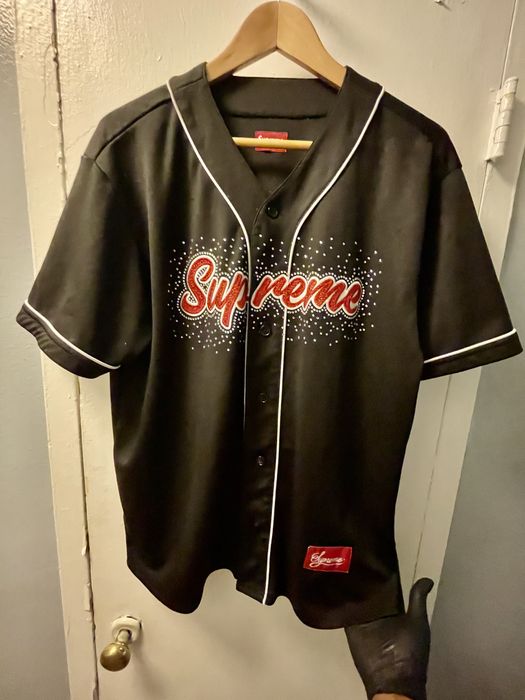 Rhinestone baseball 2024 jersey supreme