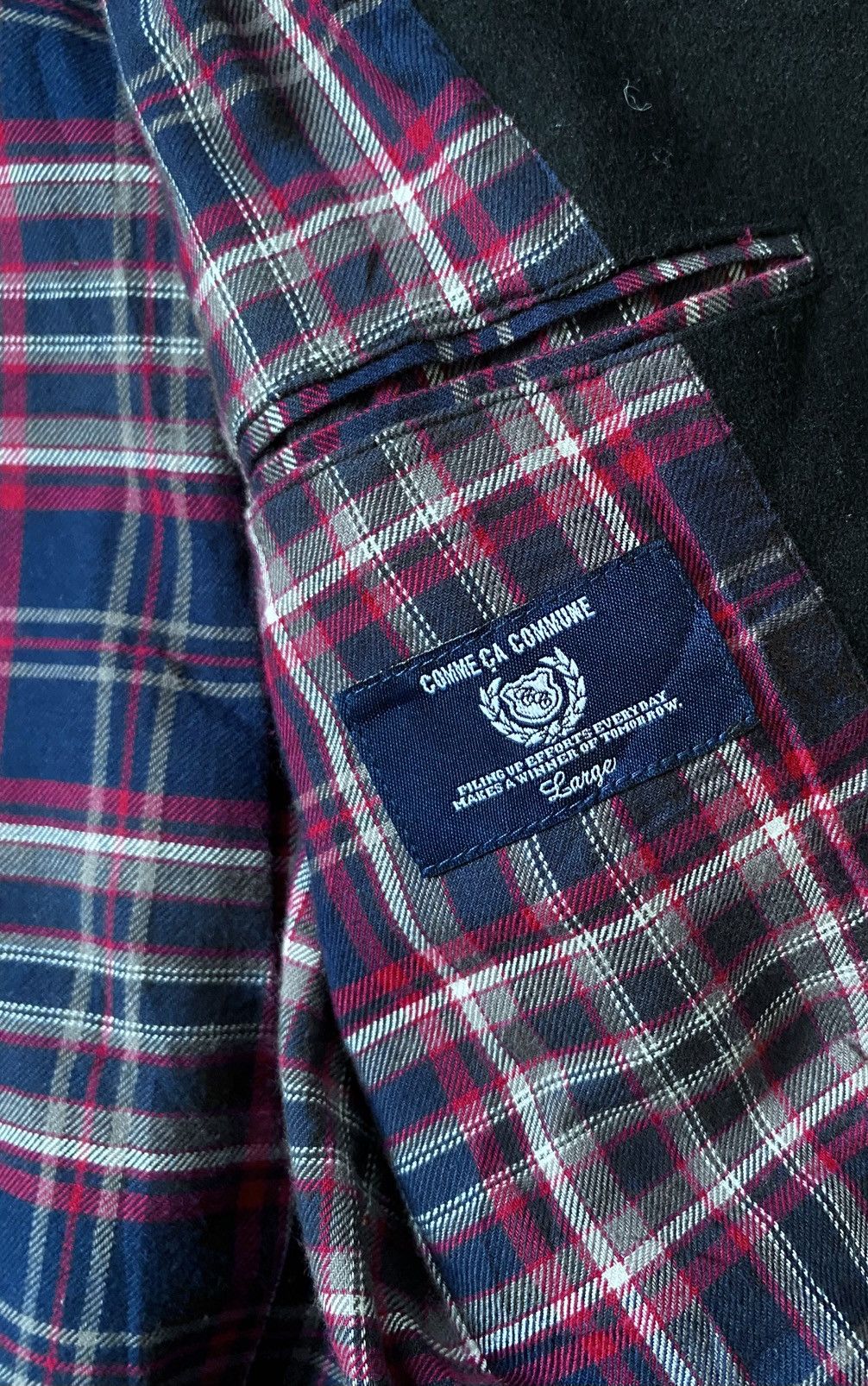 Comme Ca Ism Very Rare Vintage Comme Ca Commune Wool Duffer Bomber 1990s Size US L / EU 52-54 / 3 - 8 Thumbnail