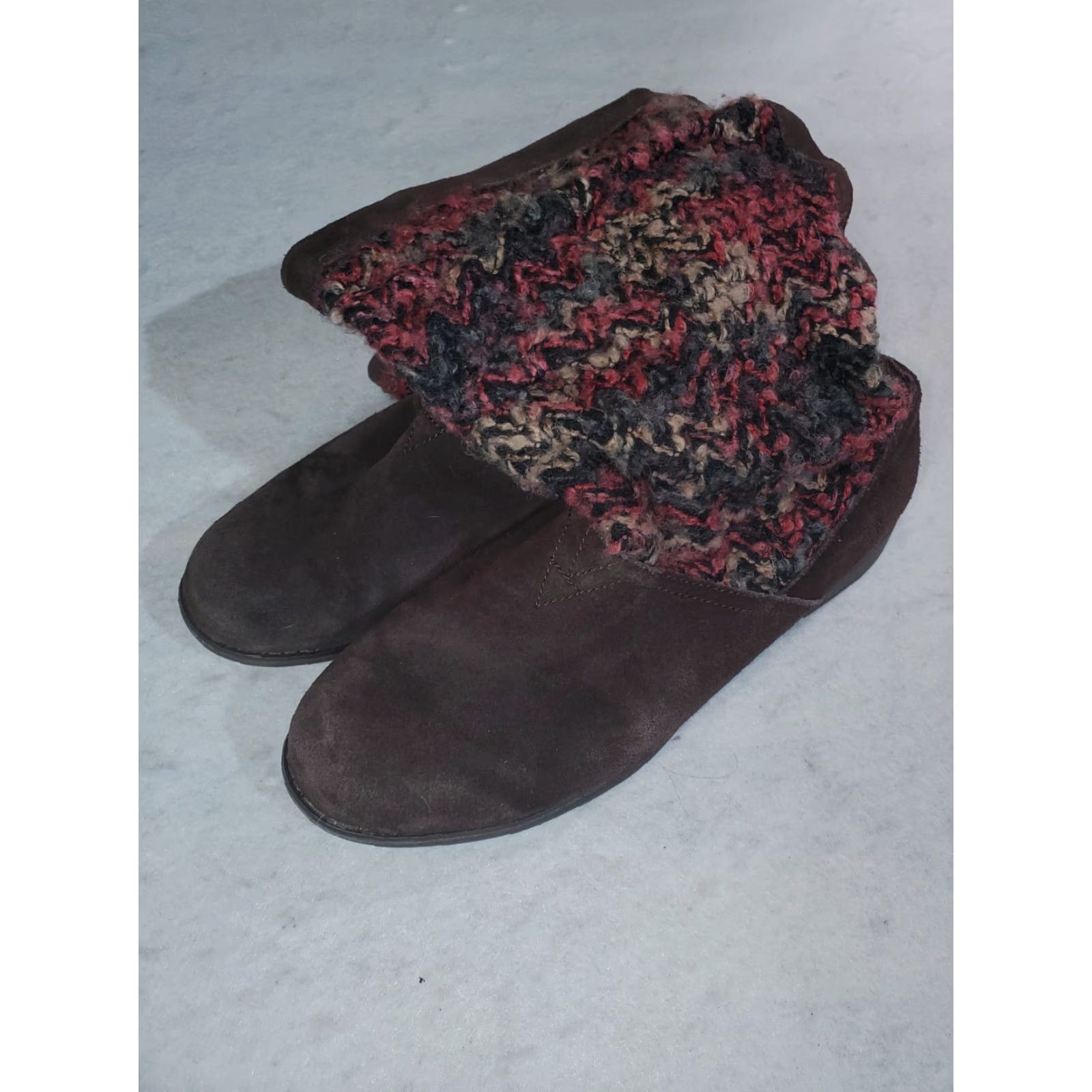 Toms TOMS Boots-Signature Pink Slouch Sweater Boot Brown Suede Womens Size 9 Slip-On Brown Suede Boots Women Size 9 Slouch Boots Boho Style Size M / US 6-8 / IT 42-44 - 2 Thumbnail