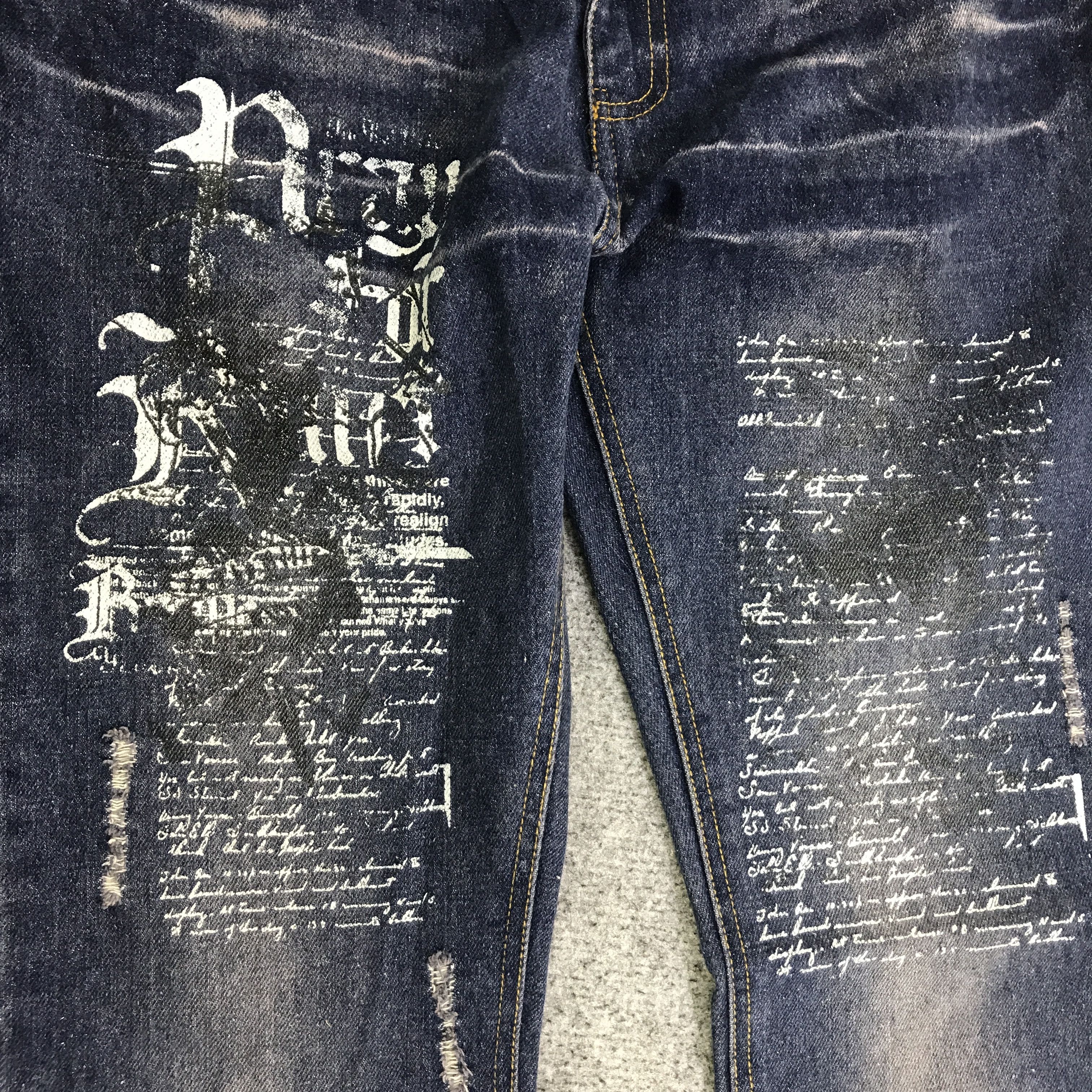 In The Attic IN THE ATTIC JAPAN PUNK DENIM PANTS K118B14 Size US 30 / EU 46 - 11 Thumbnail