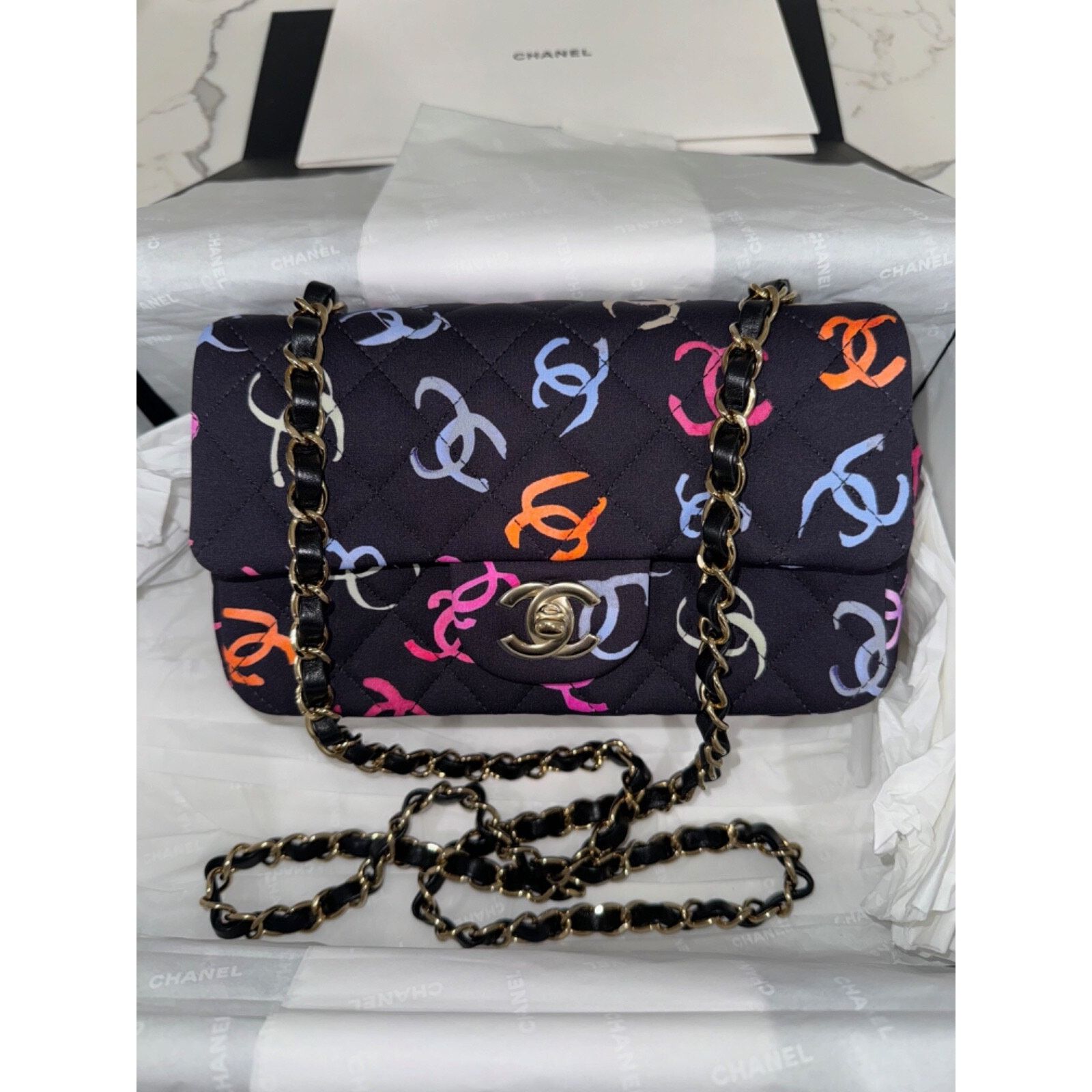 Chanel Chanel Logo Mini Flap Rectangle CC Shoulder Crossbody Bag Size ONE SIZE - 6 Thumbnail