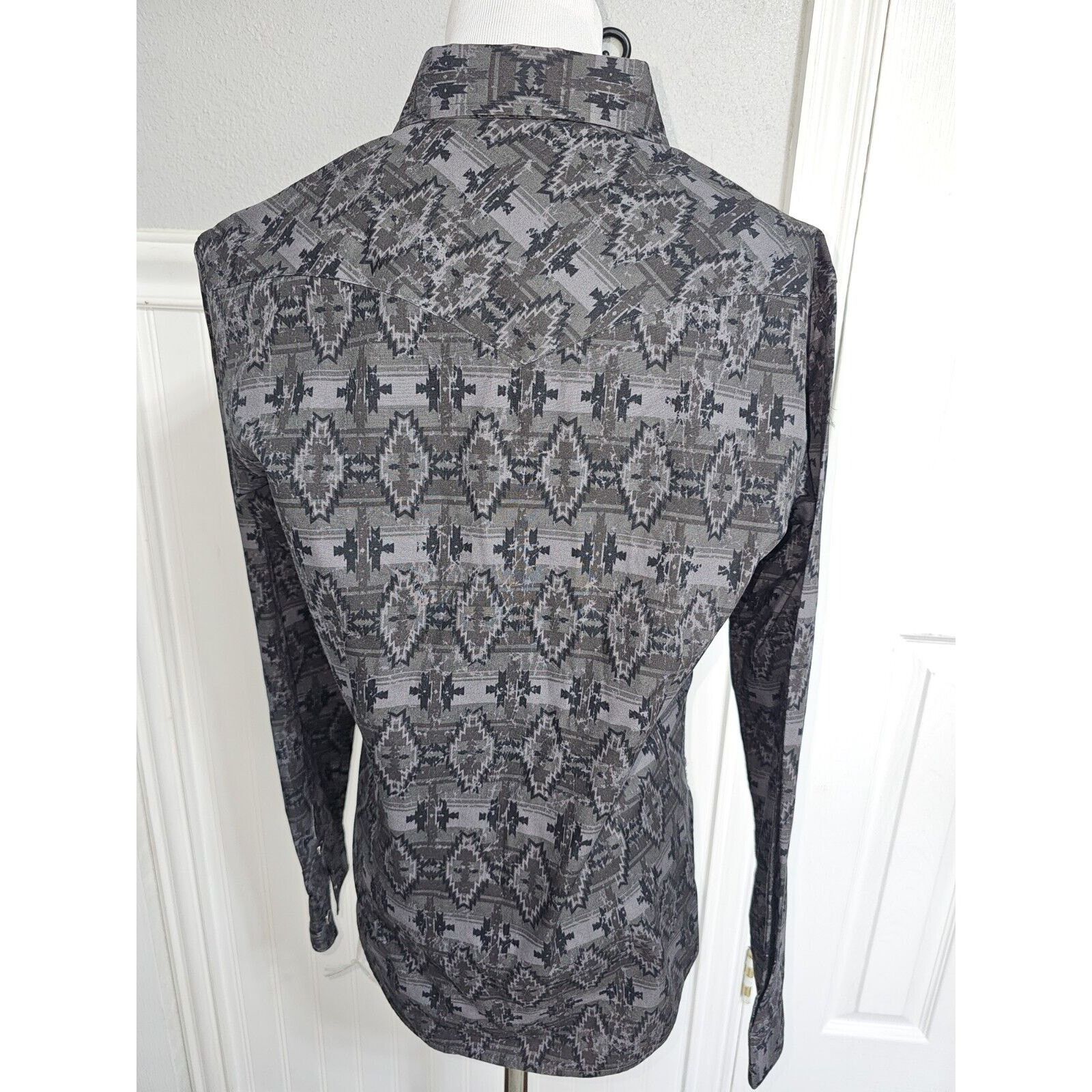 Panhandle Slim Panhandle Rough Stock Pearl Snap Western Shirt Womens Med Size M / US 6-8 / IT 42-44 - 5 Thumbnail