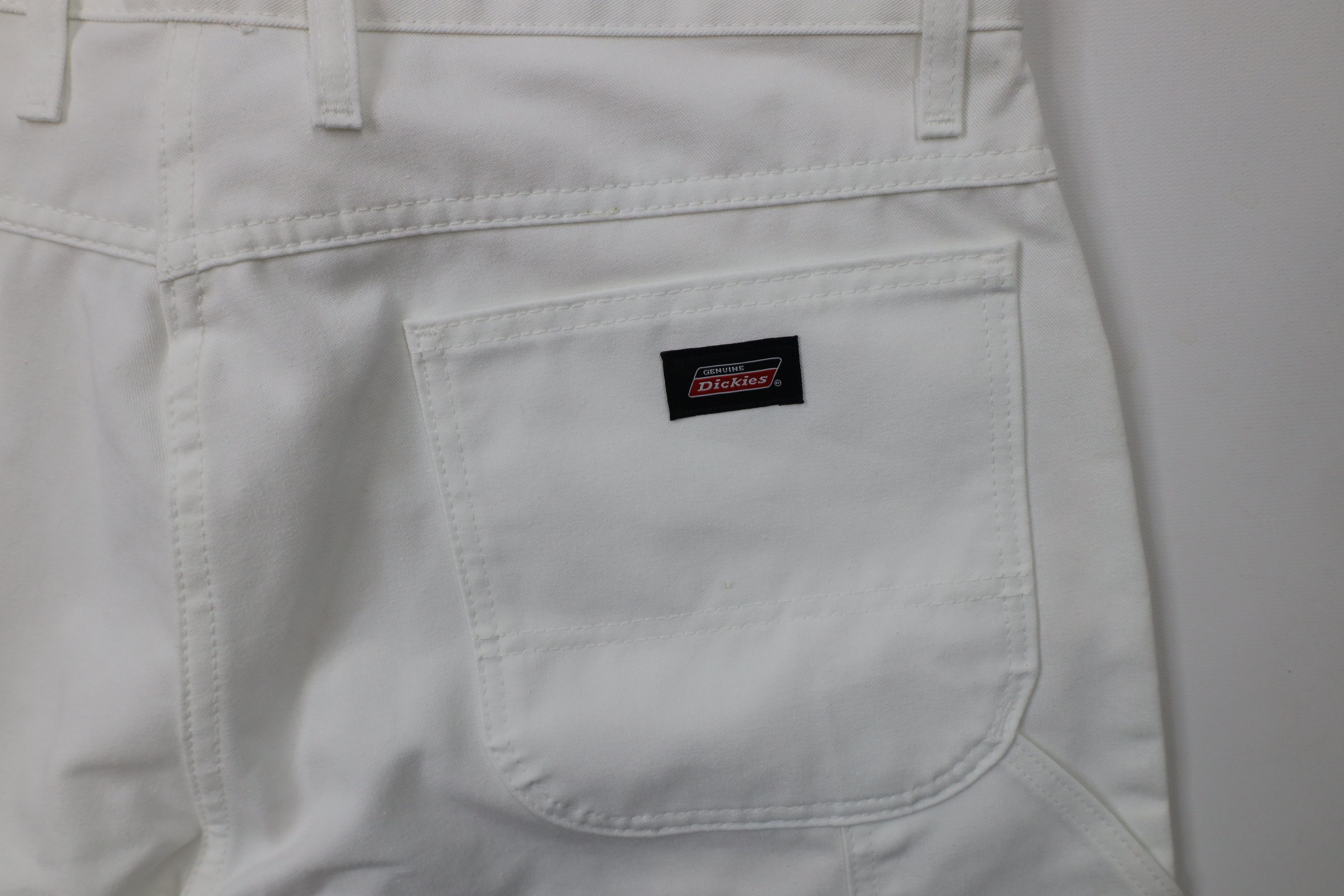 Dickies × Vintage Vintage Dickies Spell Wide Leg Dungaree Painter Pants White Size US 34 / EU 50 - 12 Thumbnail