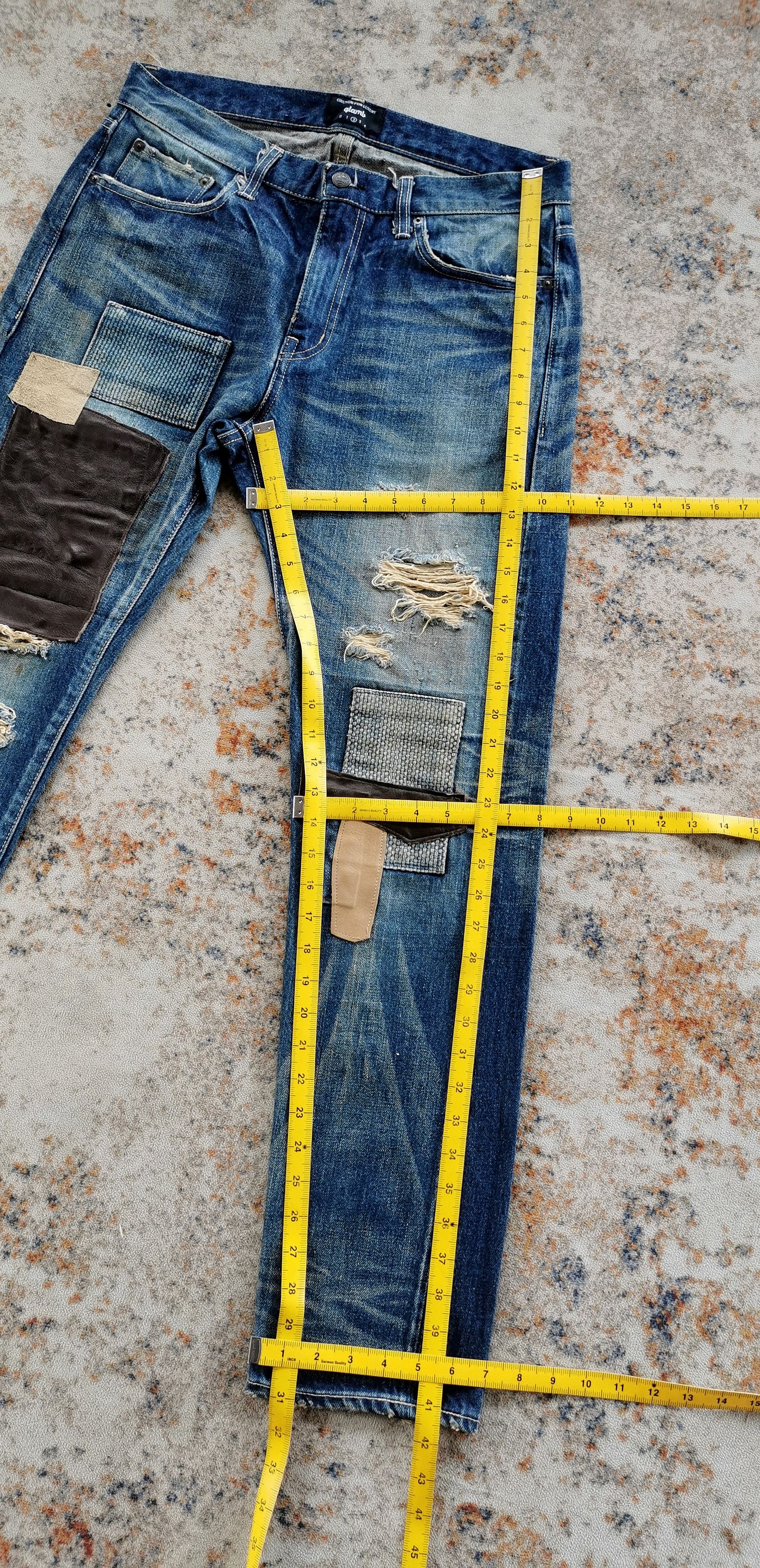 Comme des Garcons Glamp Selvedge Patchwork Jeans STYLE comme des garcons 32x31 Size US 32 / EU 48 - 5 Thumbnail