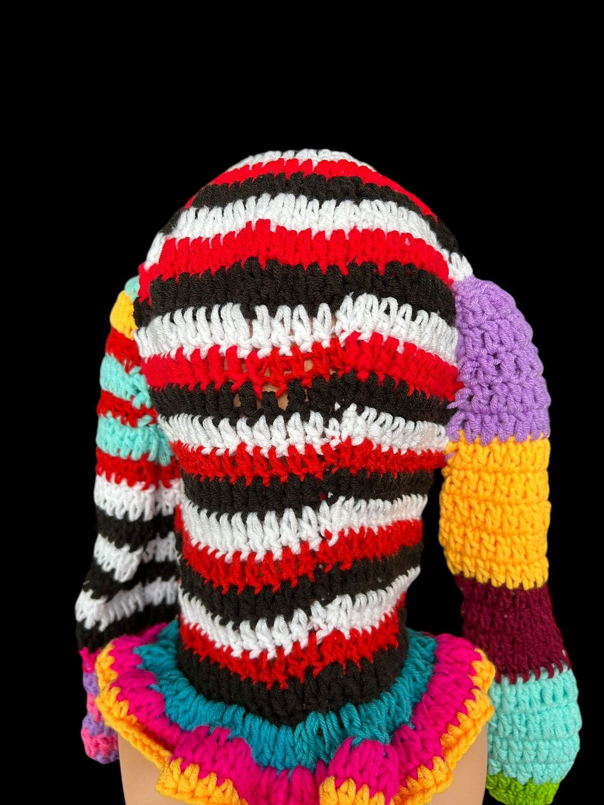 Japanese Brand × Kapital × Vintage Rare Crochet Knitted Handmade Balaclava Masked Size ONE SIZE - 9 Thumbnail