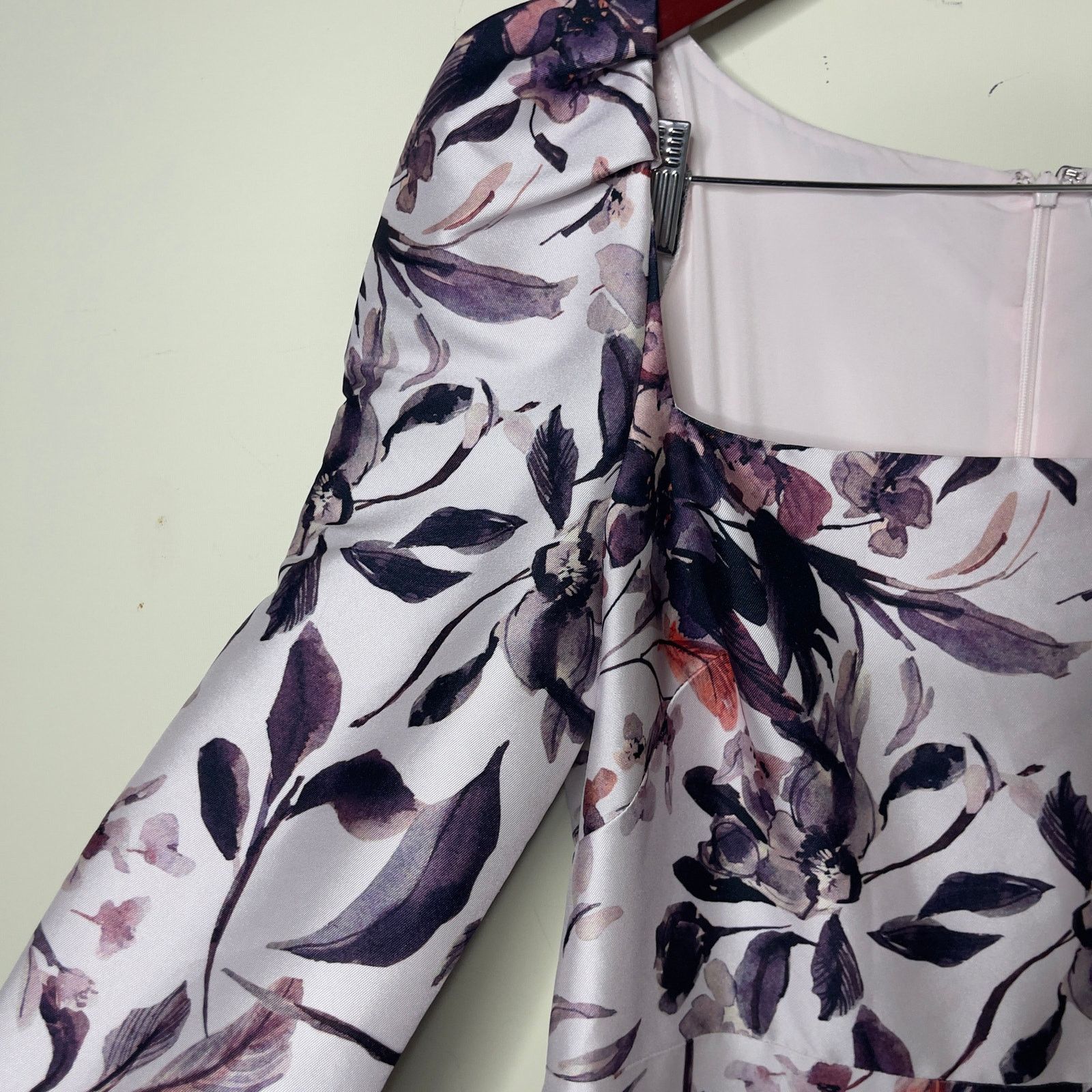 Badgley Mischka Badgley Mischka Floral Jacquard Print Flounce Hem Gown sz 10 Size L / US 10 / IT 46 - 10 Thumbnail
