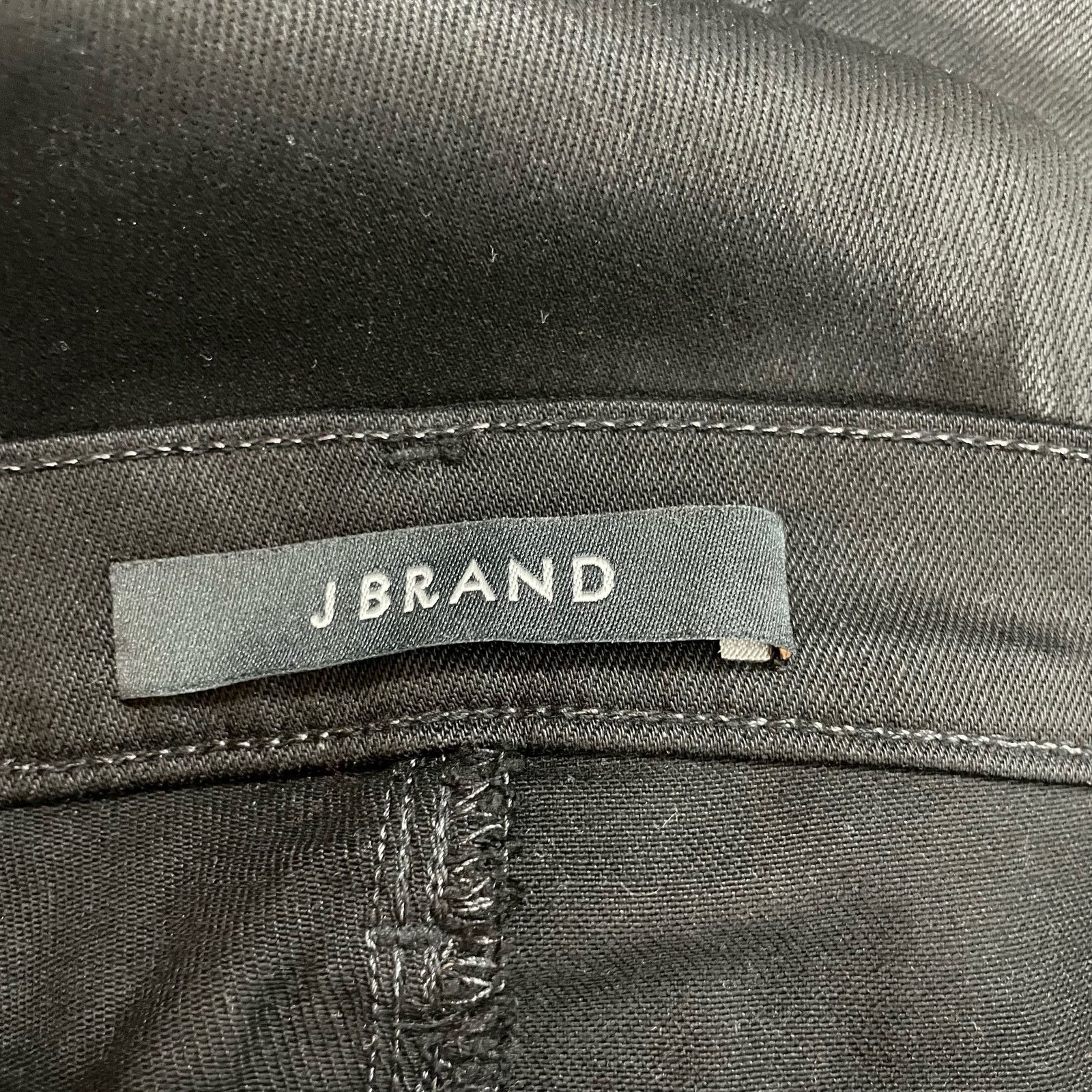 J Brand J Brand Black Super Skinny Coated Lacquer Jeans - Size 26 Size 26" / US 2 / IT 38 - 4 Thumbnail