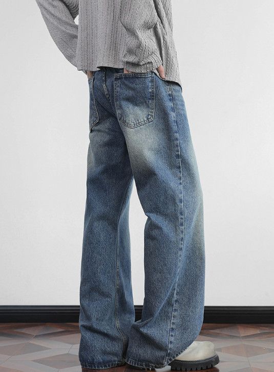Japanese Brand Men's Cleanfit Distressed Retro Versatile Jeans Size US 32 / EU 48 - 4 Thumbnail