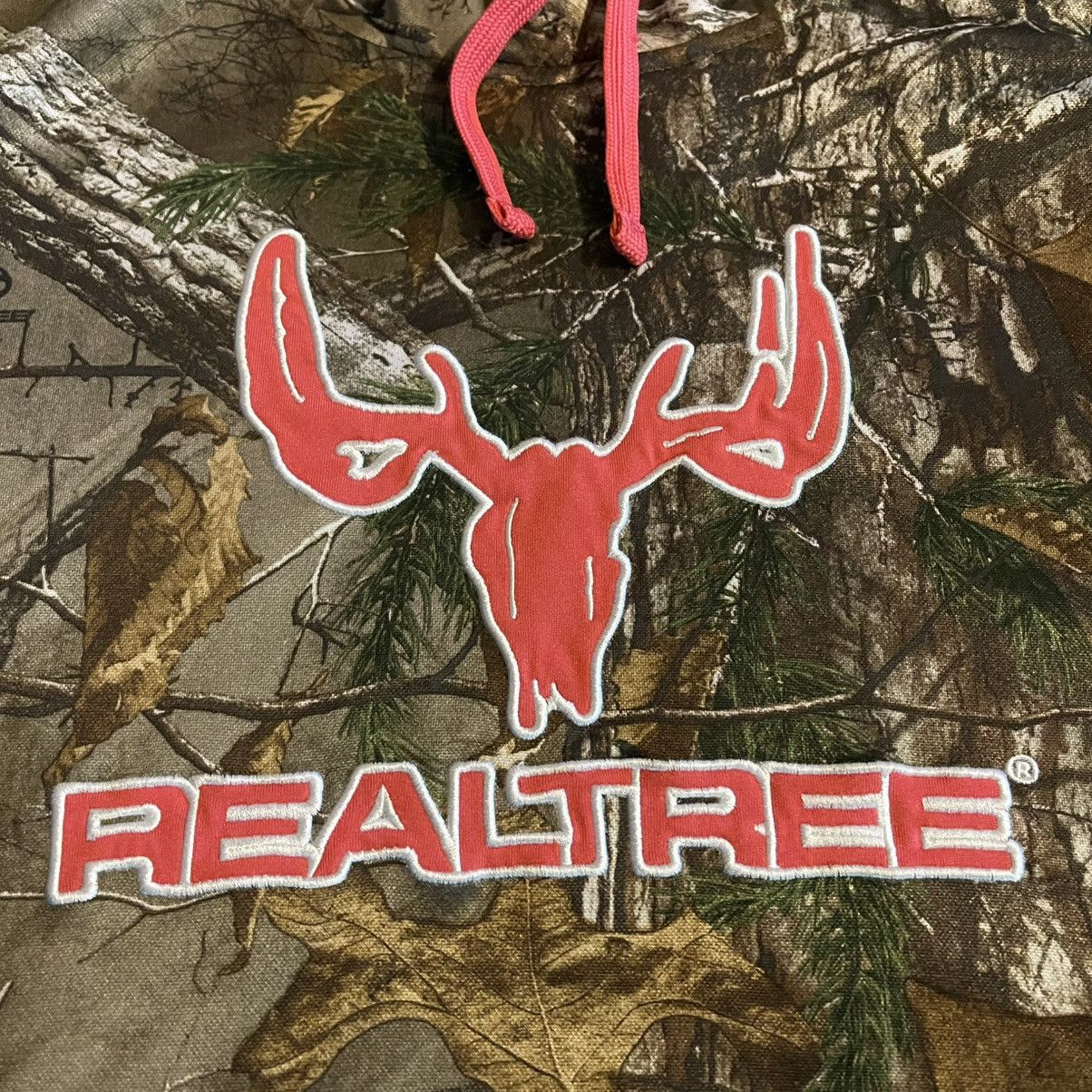 Realtree Realtree Camo Hoodie Men XL Brown Pink Deer Skull Hunting Size US XL / EU 56 / 4 - 5 Thumbnail