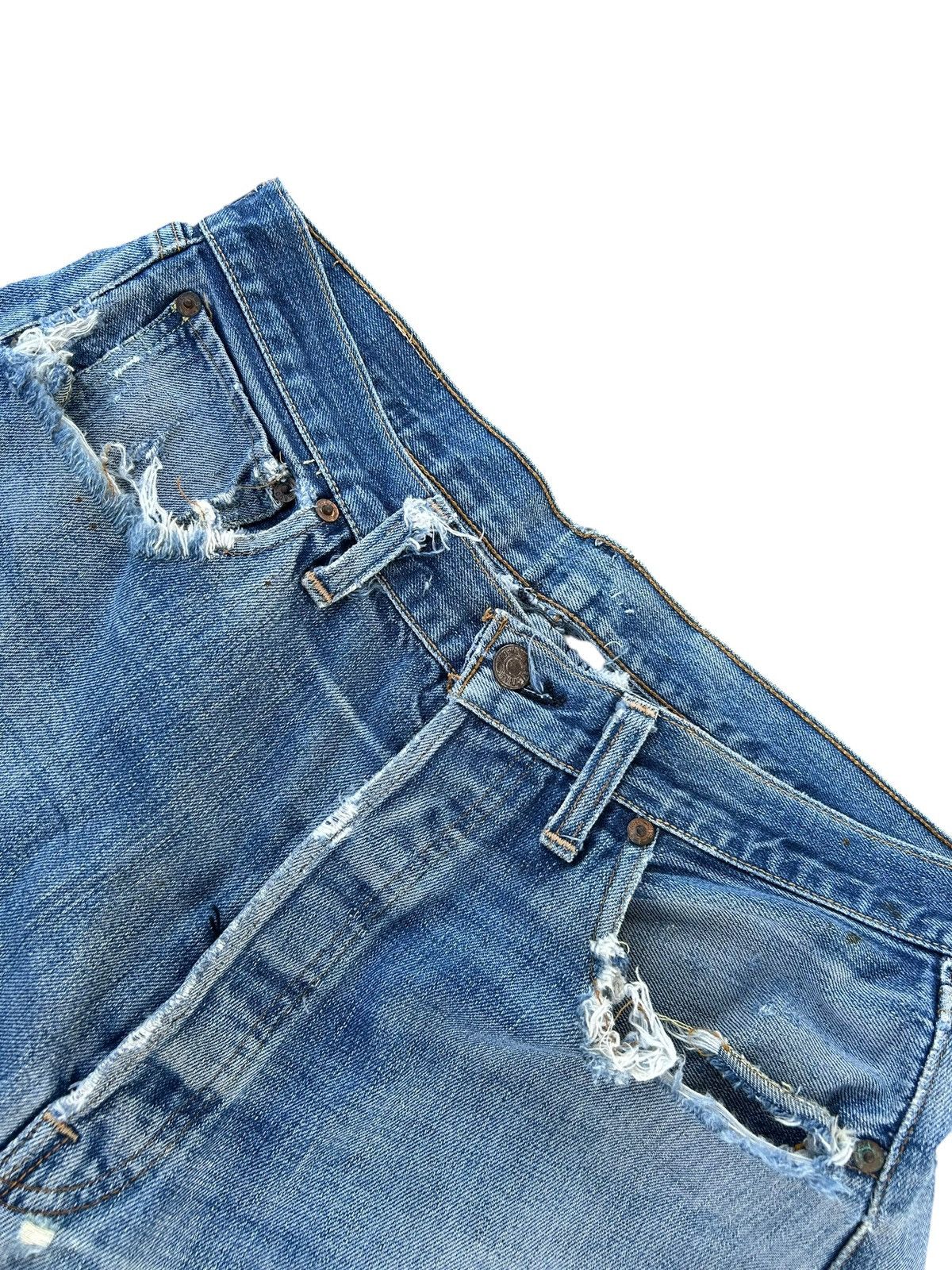 Levi's 60s-70s THRASHED Vintage Levis 6 Big E Denim Jeans Size US 33 - 6 Thumbnail