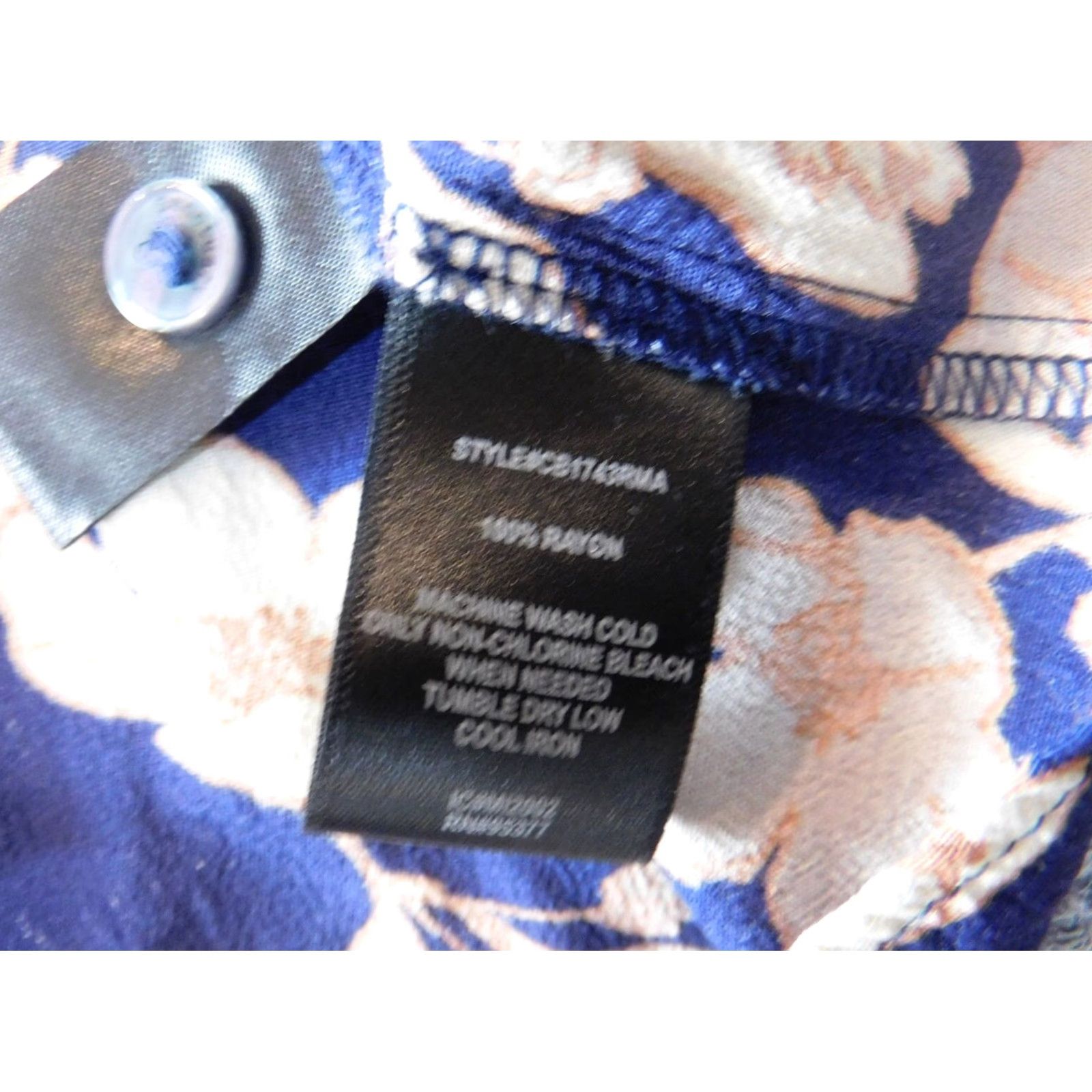 Sanctuary Sanctuary Blouse Sleeveless Collared Cotton? No, Rayon Floral Blue S Women Shirt Size S / US 4 / IT 40 - 6 Thumbnail