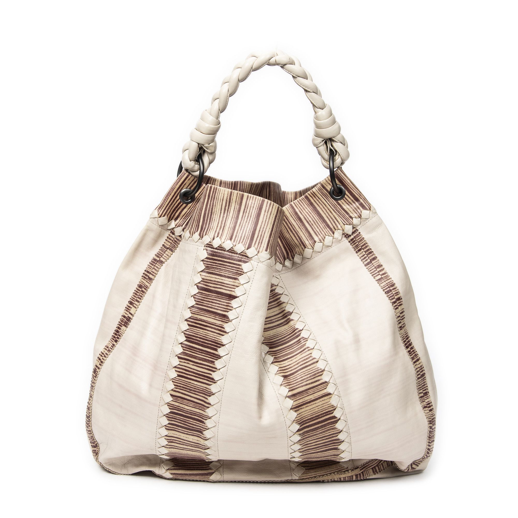 Bottega Veneta Large Braided Handle Hobo Size ONE SIZE - 1 Thumbnail