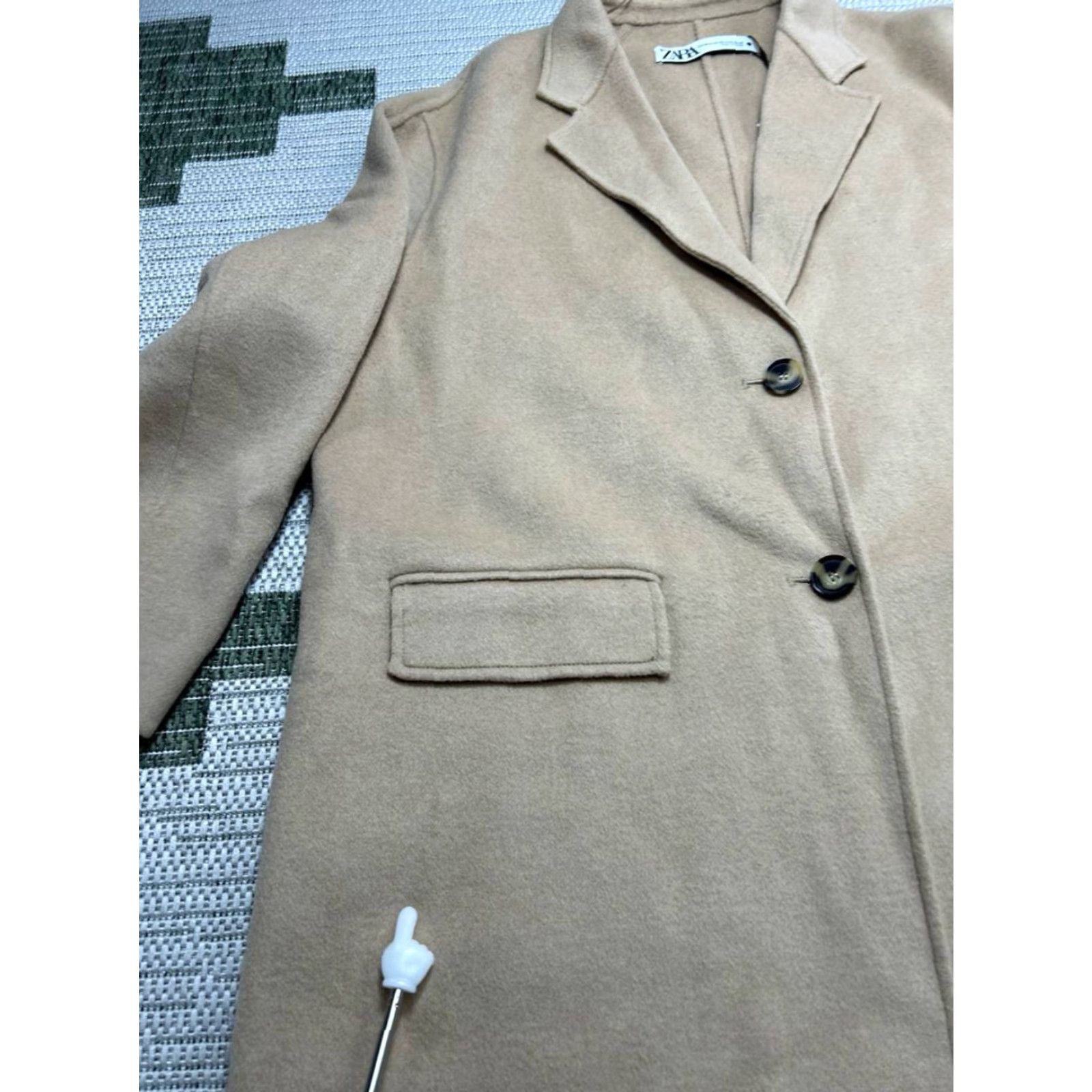 Zara Zara Overcoat Womens XS Brown Wool Blend New Overcoat Coat Regular Wool Lining Pockets Vintage No Casual Classic Winter Fall Women XS Brown Wool Blend Size XS / US 0-2 / IT 36-38 - 7 Thumbnail