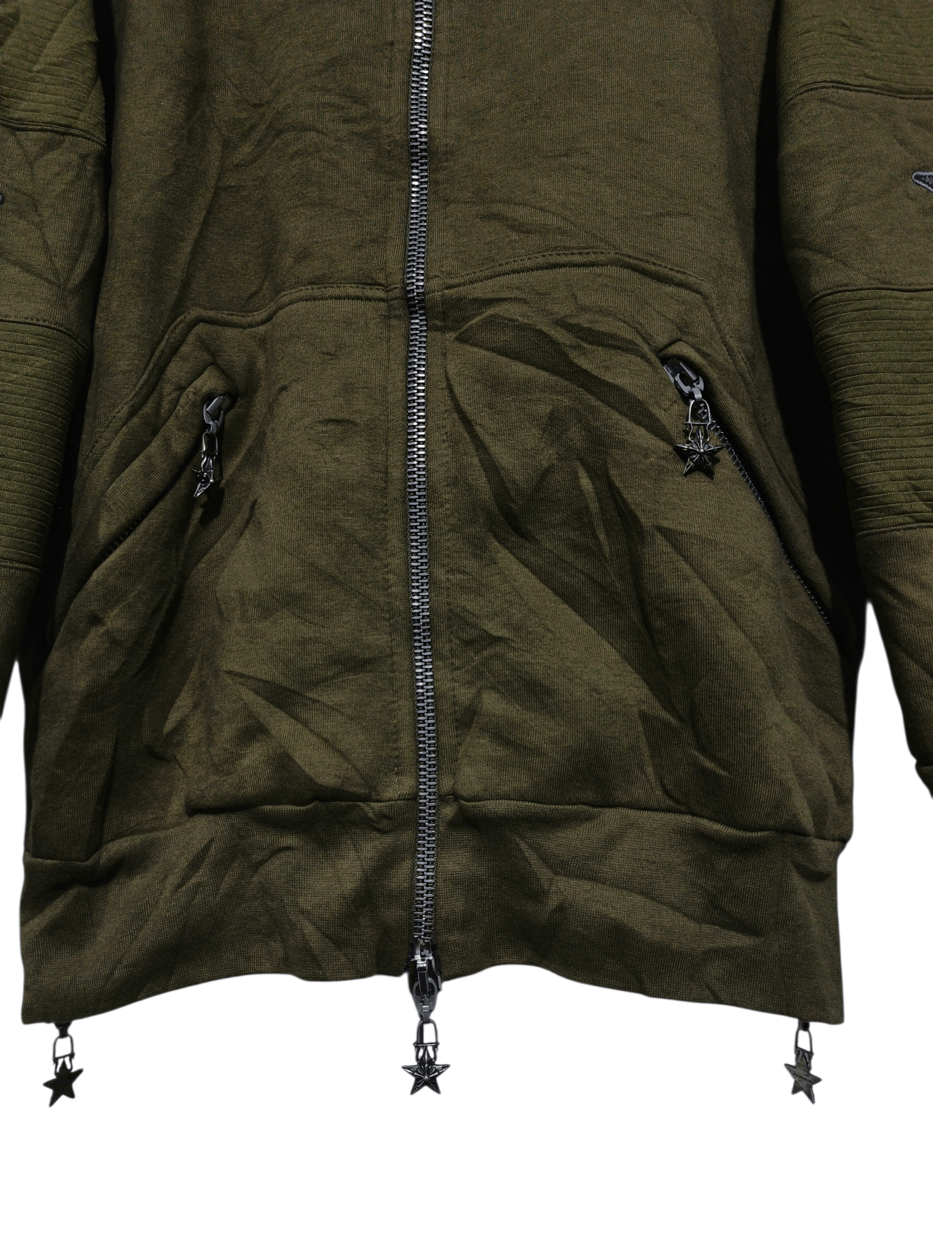 A&G Rock A&G Rock Couture full zip hoodie greend army Size US L / EU 52-54 / 3 - 2 Thumbnail