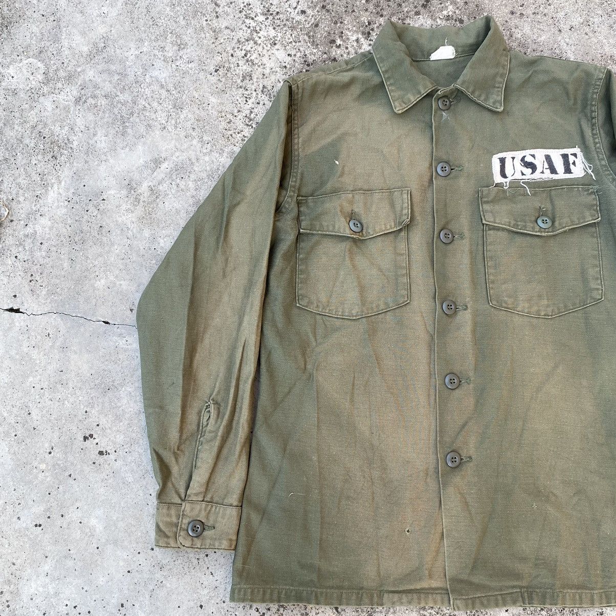 Vintage Sateen OG 107 Air Force Big Logo Button Up Size US M / EU 48-50 / 2 - 5 Thumbnail