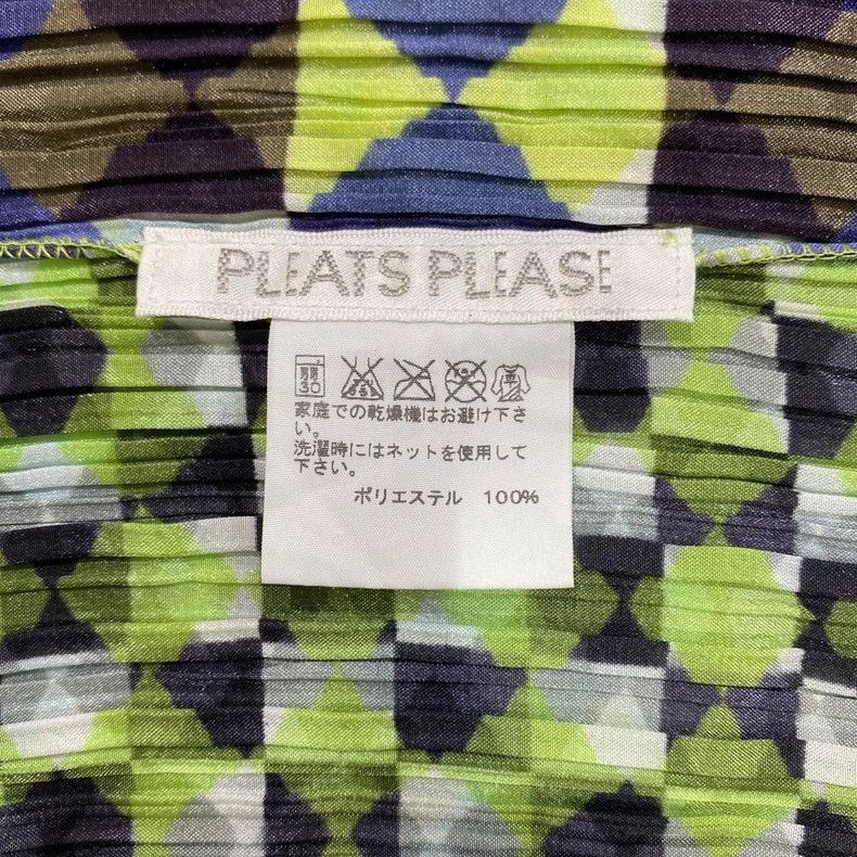Issey Miyake Issey Miyake Blue and green Mosaic top Size S / US 4 / IT 40 - 5 Thumbnail