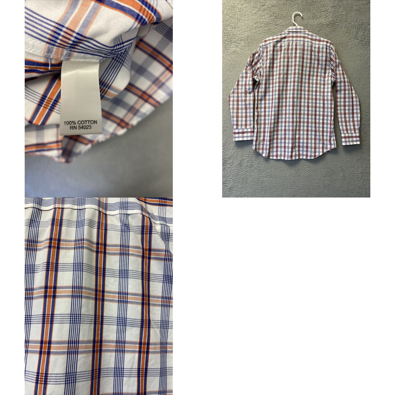 Banana Republic VINTAGE Banana Republic Dress Shirt Men's Size M Plaid Long Sleeve Button Up Collared Casual Formal Workwear Size 40R - 8 Thumbnail