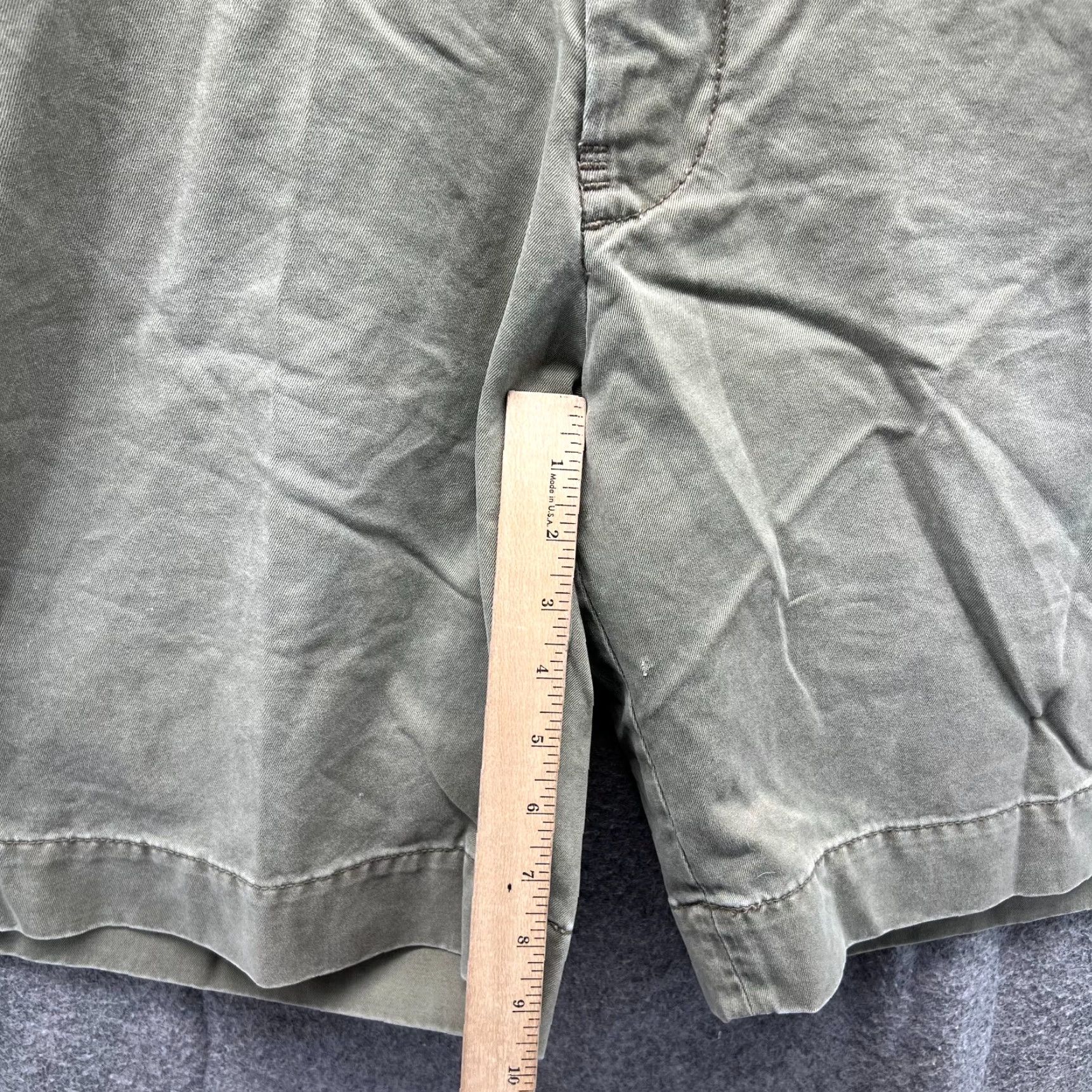 Polo Ralph Lauren Vintage Polo Ralph Lauren Shorts Mens 35 Green Olive Chino Flat Woven Cotton Casual Size US S / EU 44-46 / 1 - 4 Thumbnail