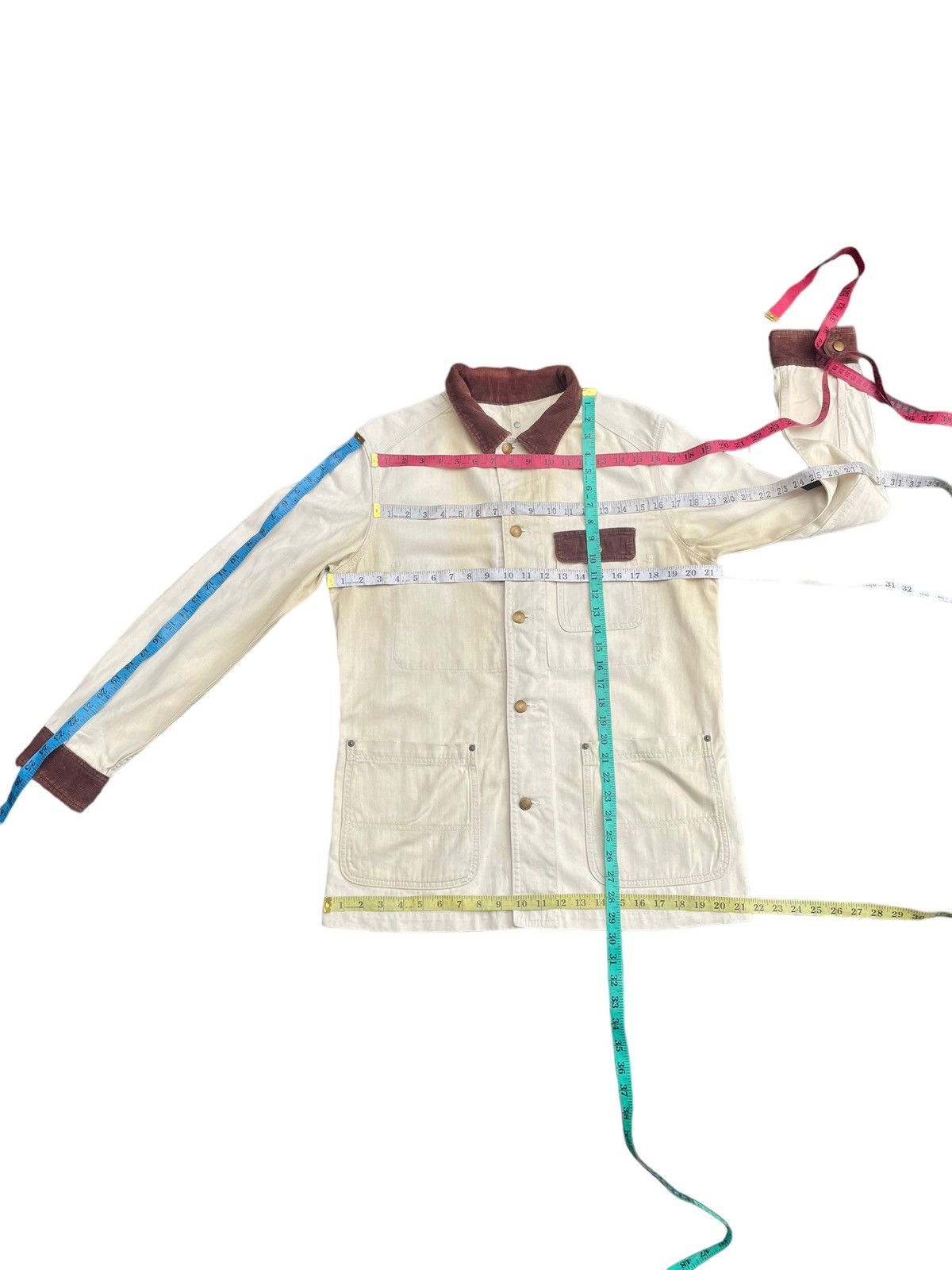 Japanese Brand Takeo Kikuchi Herringbone Twill Chore Jacket Size US M / EU 48-50 / 2 - 16 Thumbnail