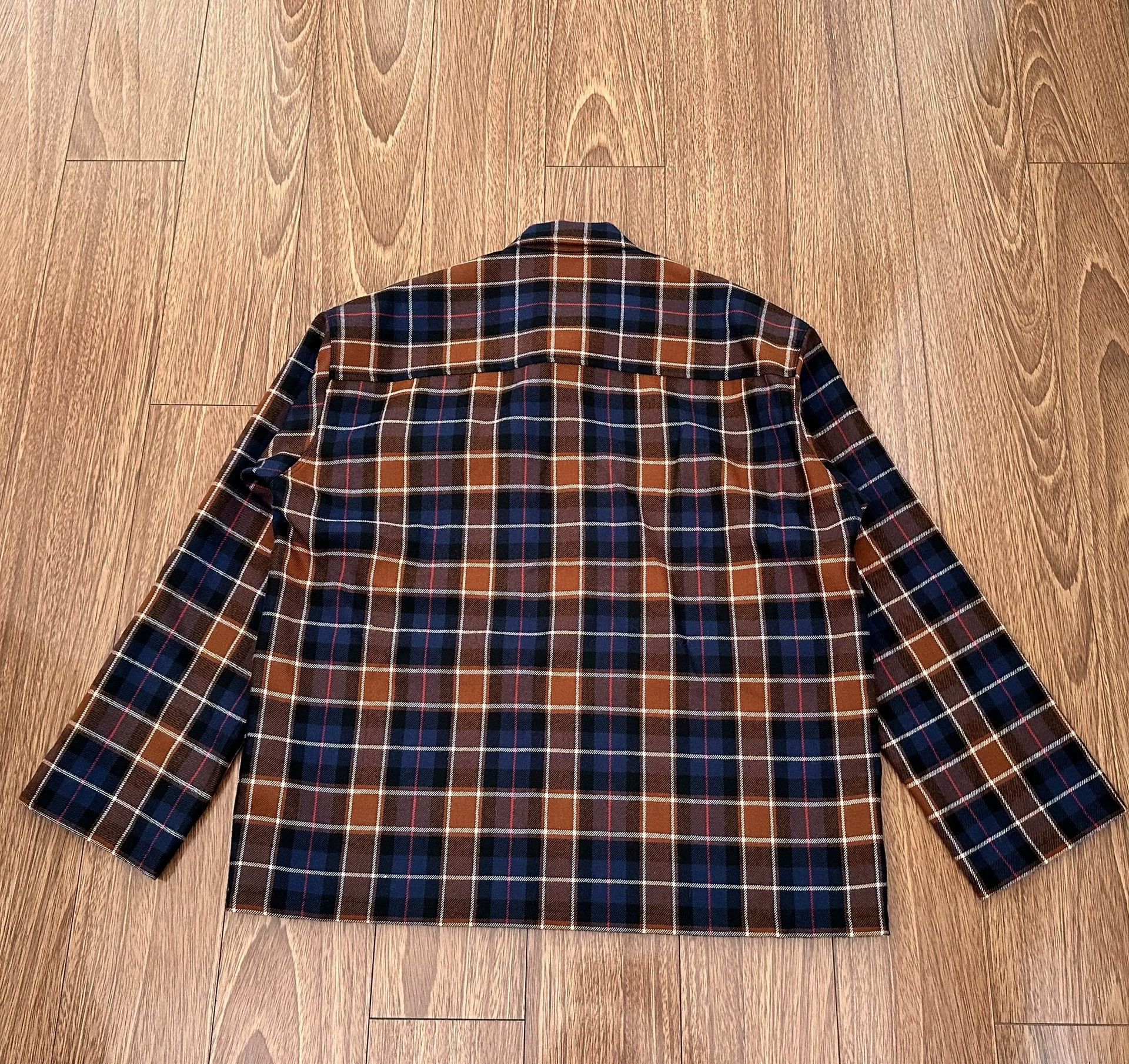 Graphpaper GRAPHPAPER Shin Dou Check Oversized Wool LS Shirt JPN 1 Wide Size US S / EU 44-46 / 1 - 2 Thumbnail