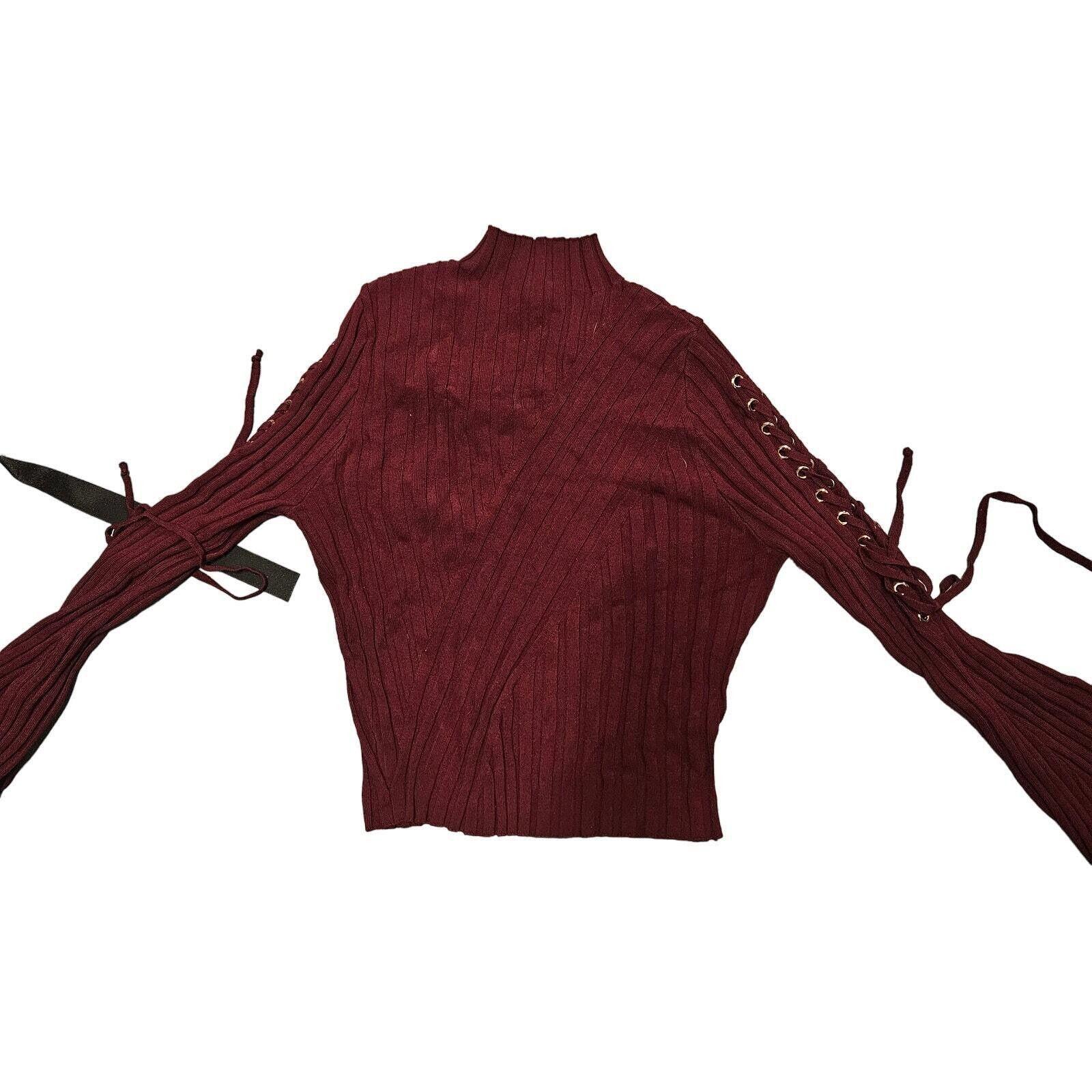 Fashion Nova Fashion Nova Ribbed Sweater Size M with Bell Sleeves Size S / US 4 / IT 40 - 1 Thumbnail