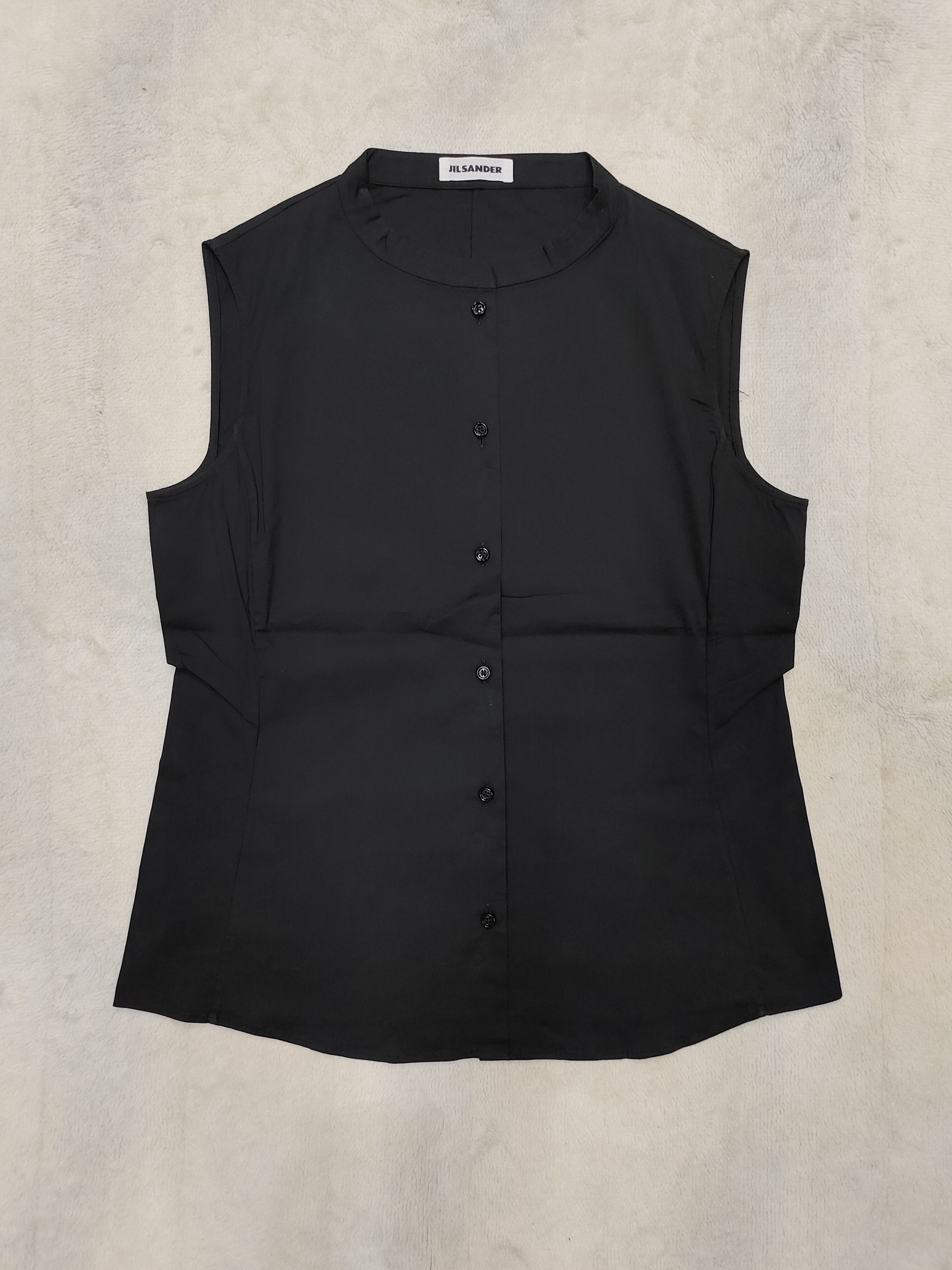 Jil Sander 00s Jil Sander- Minimalist Sleeveless Structured Shirt Size M / US 6-8 / IT 42-44 - 4 Thumbnail