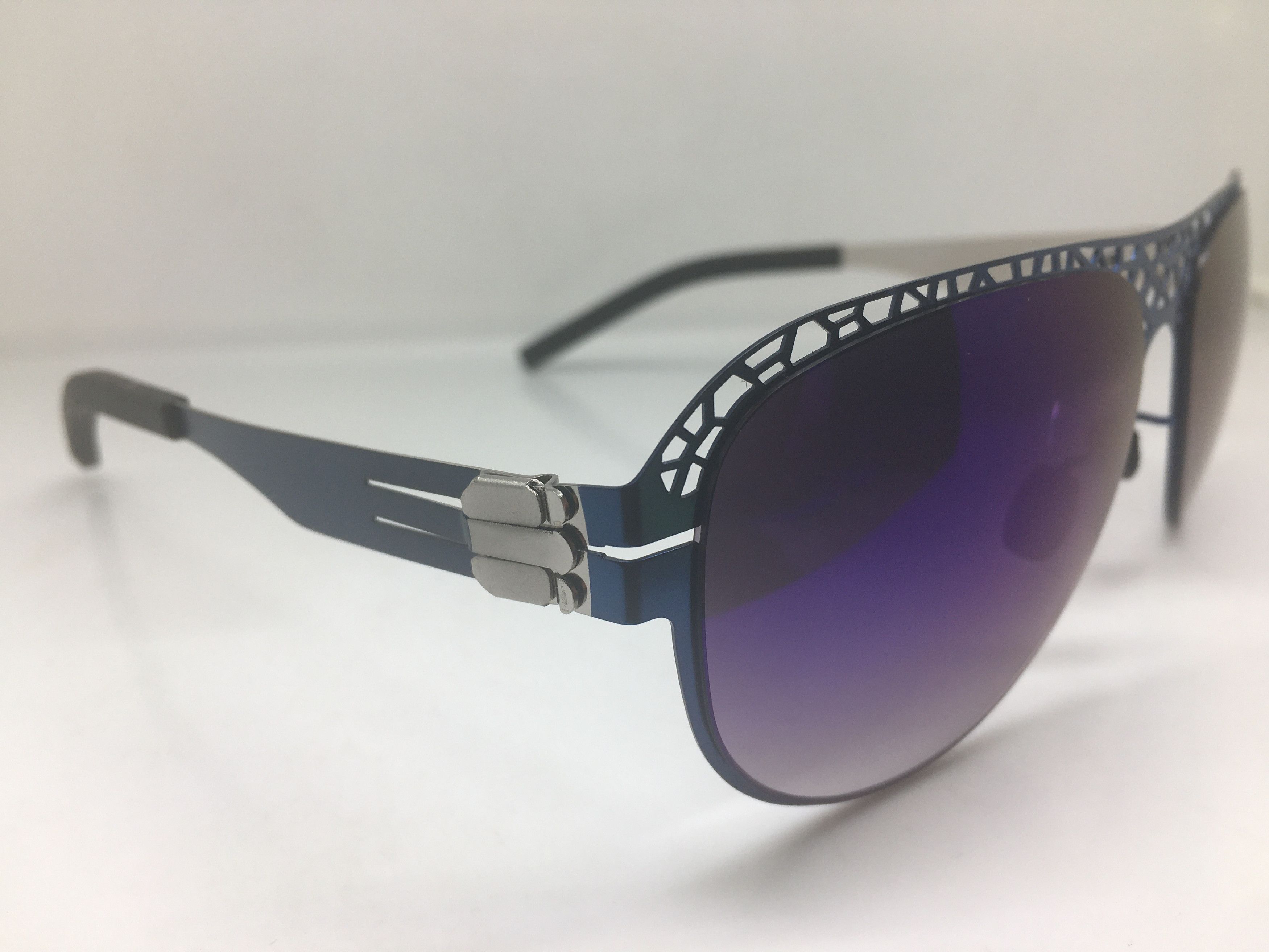 Other BVANQ Navy Blue Alloy Aviator Sunglasses Frame Size ONE SIZE - 2 Thumbnail
