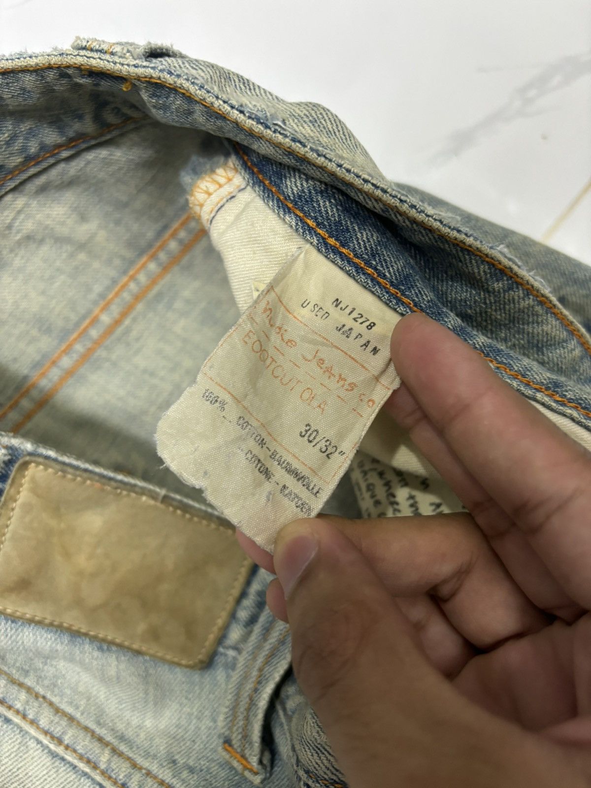 Nudie Jeans NUDIE JEANS BOOTCUT OLA JAPAN USED RUSTY DISTRESS DENIM Size US 32 / EU 48 - 8 Thumbnail