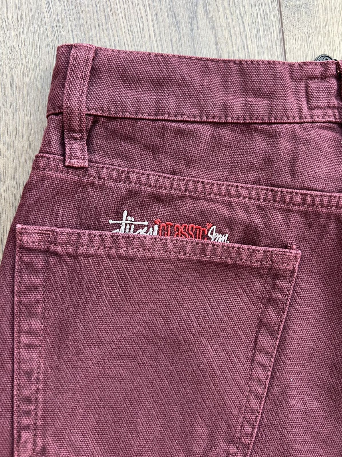 Stussy Stussy Classic Jean Washed Canvas Wine 30 Size US 30 / EU 46 - 7 Thumbnail