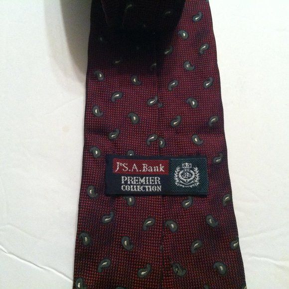 Jos. A. Bank JOS.A.BANK MEN'S DARK PURPLE ALL SILK TIE WIDTH: 3 3/4" Size ONE SIZE - 3 Thumbnail