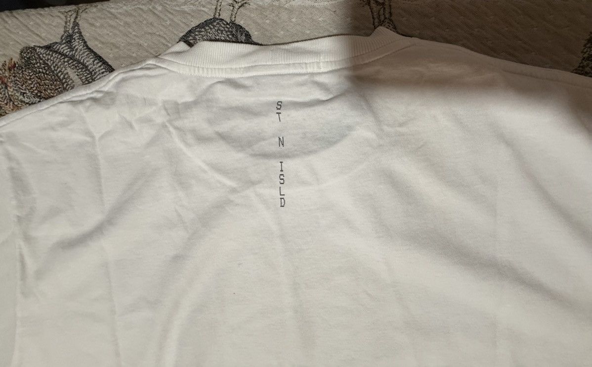 Stone Island Stone Island Paint Splatter Embroidered Chest Logo White Tee Size US XXL / EU 58 / 5 - 12 Thumbnail