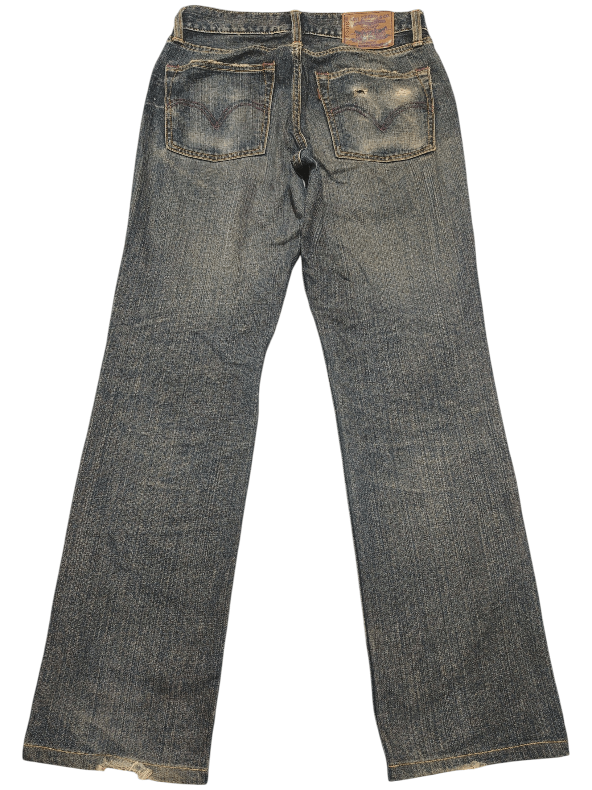 Levi's Vtg Levis 502 purple stitch Button V11 Size US 30 / EU 46 - 2 Thumbnail