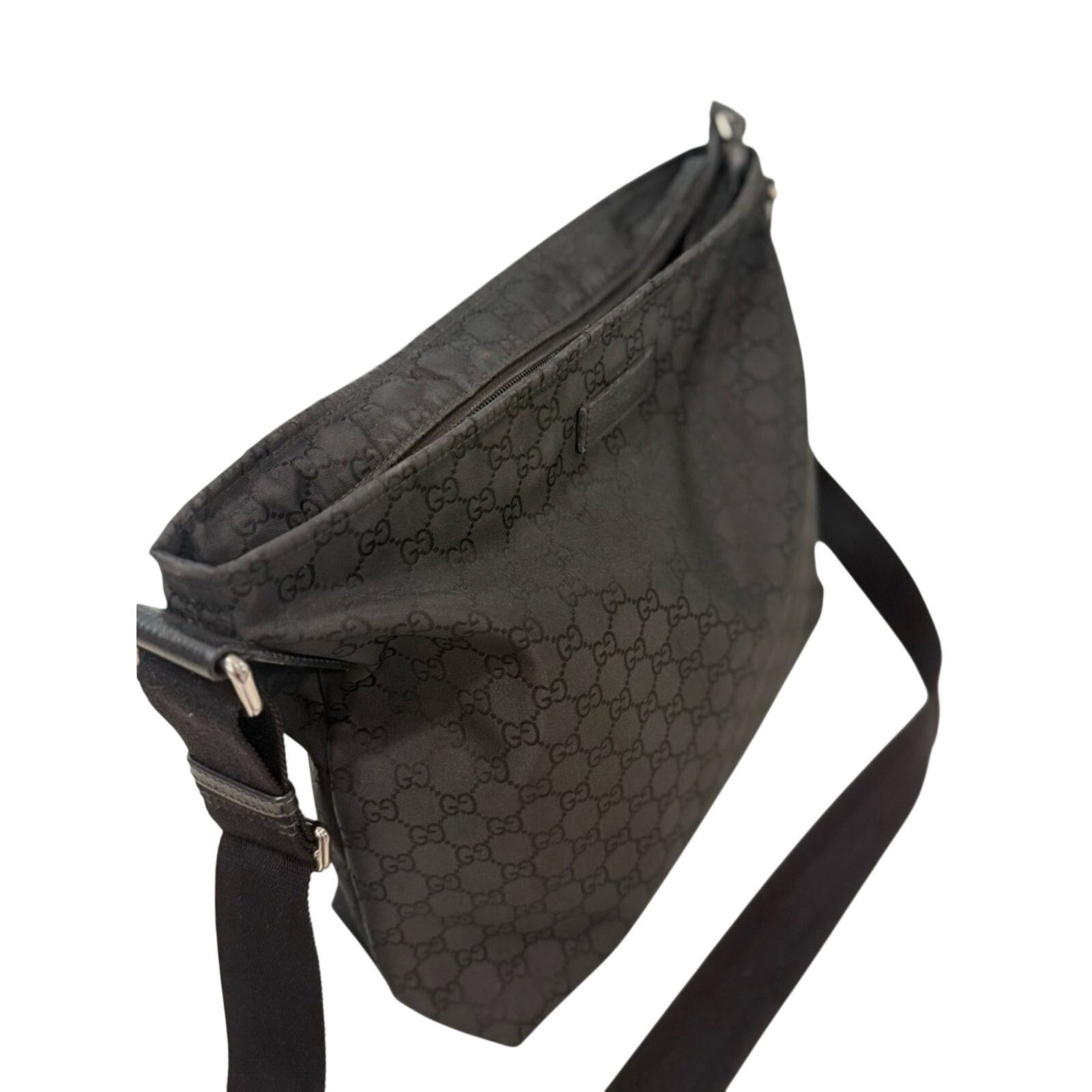 Gucci Gucci Black Monogram Crossbody Shoulder Bag/ Messenger Bag Size ONE SIZE - 4 Thumbnail