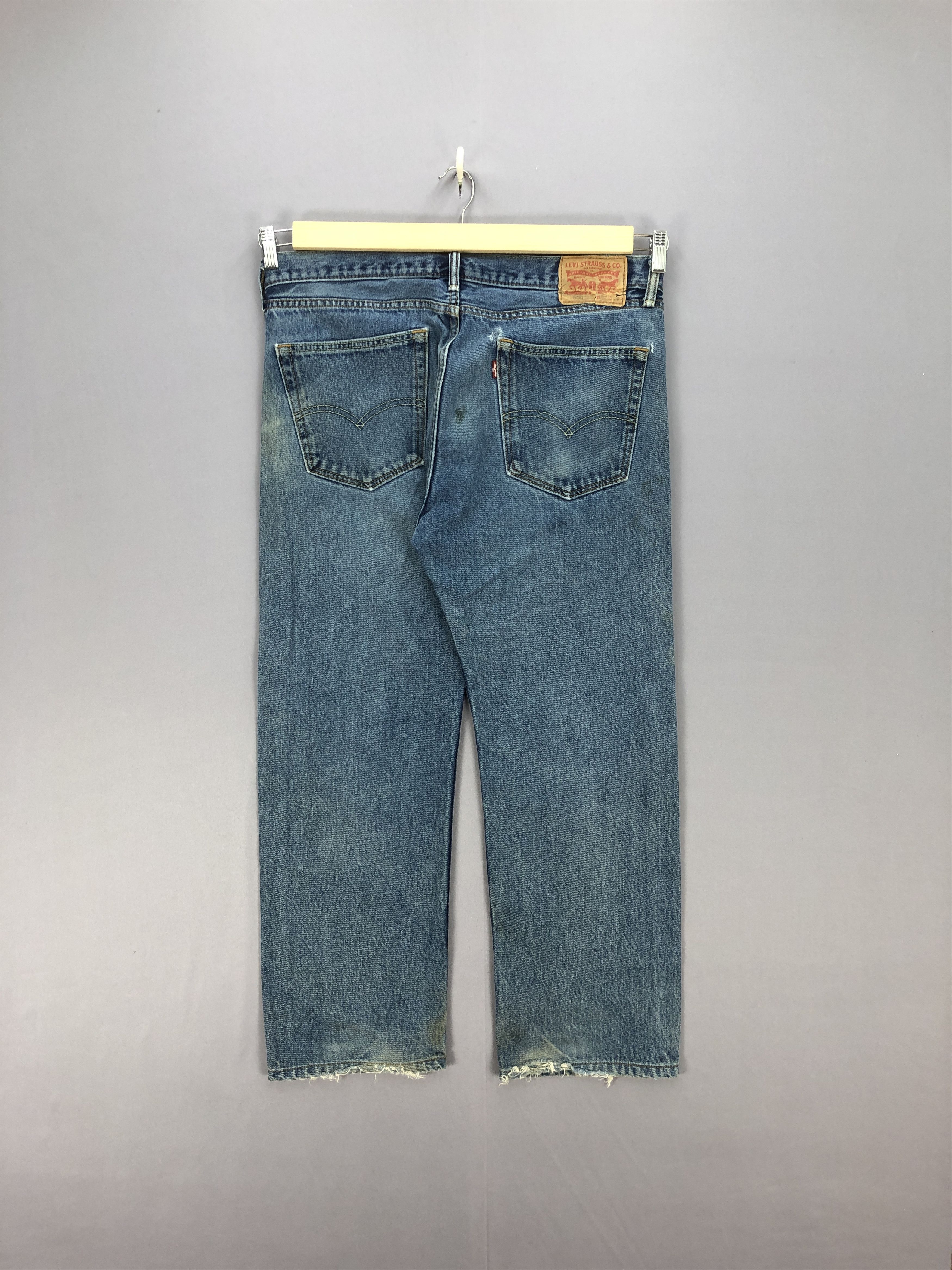 Levi's Vintage Levis 505 Light Wash Jeans Dirty Levi's Faded Denim Size US 36 / EU 52 - 2 Thumbnail